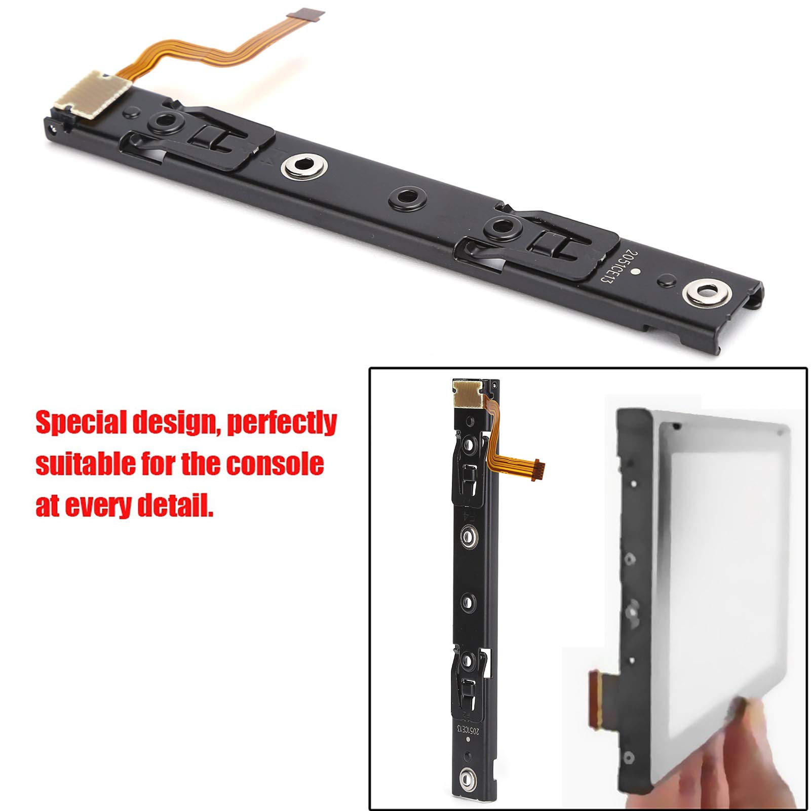 Nintendo Switch Slider Rail Replacement Parts - Left & Right Side with Flexible Cable Repair for Joy-Con Controller (Right Grip) | Gaming Accessories for Nintendo Switch Console Repair & Maintenance
