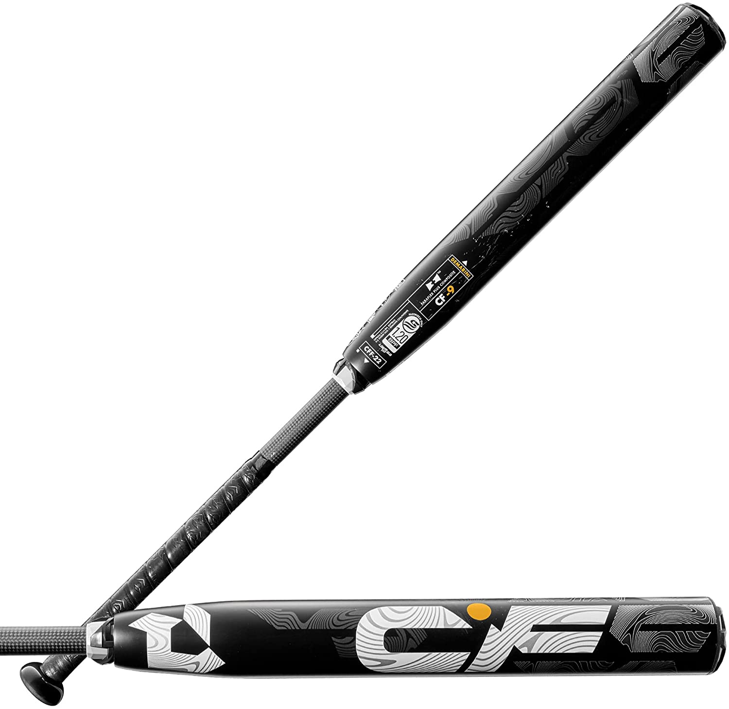 DeMarini 2022 CF Fastpitch Softball Bat - Black/Silver | USSSA & ASA Approved | Lightweight Composite Design for Power Hitting | Perfect for Competitive Fastpitch Games & Tournaments