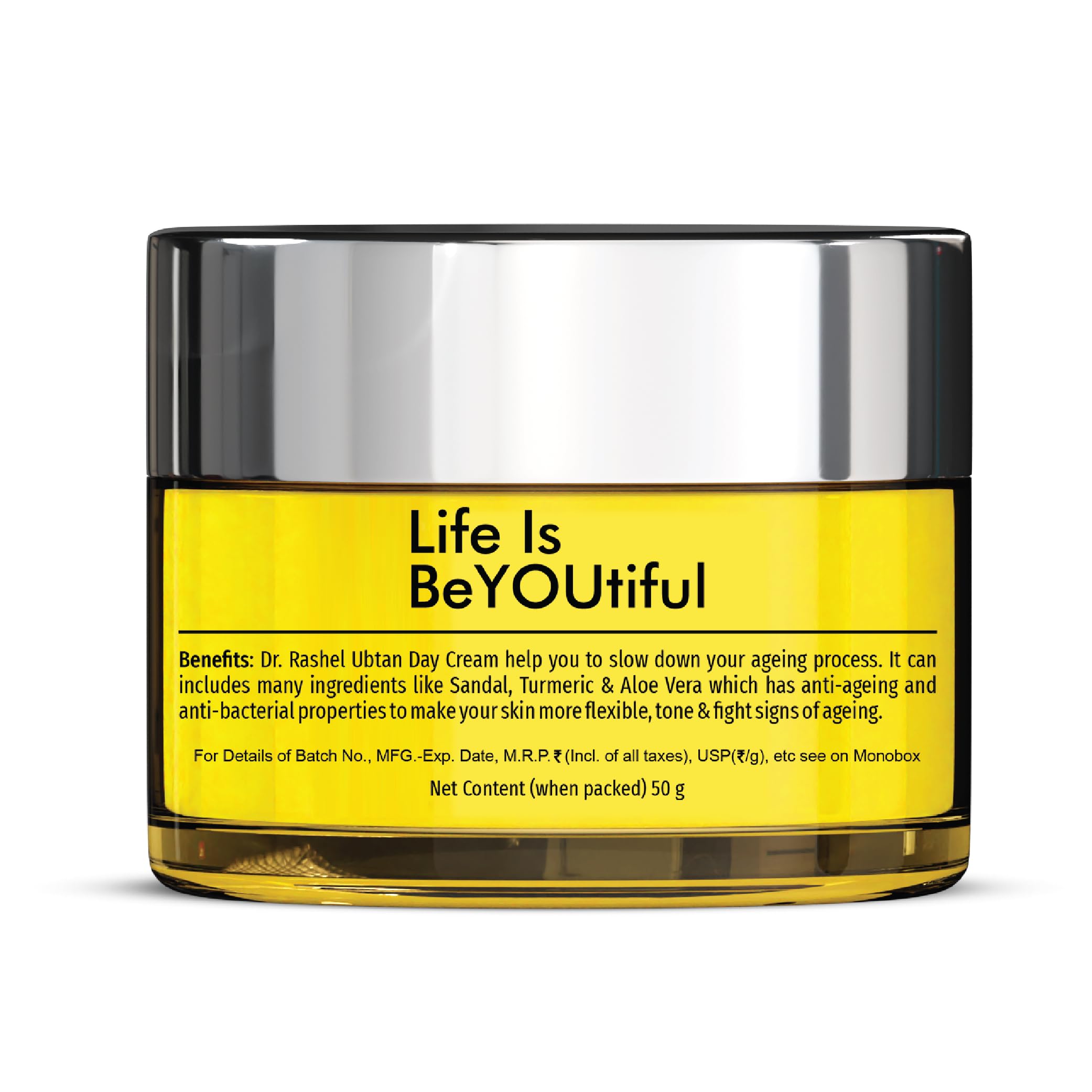 DR.RASHEL Ubtan Day Face Cream for Women & Men - All Skin Types | Soft, Healthy, Hydrated Skin | Repairing & Nourishing Vegan Moisturizer | Paraben-Free | Perfect for Daily Skincare & Anti-Aging Routine