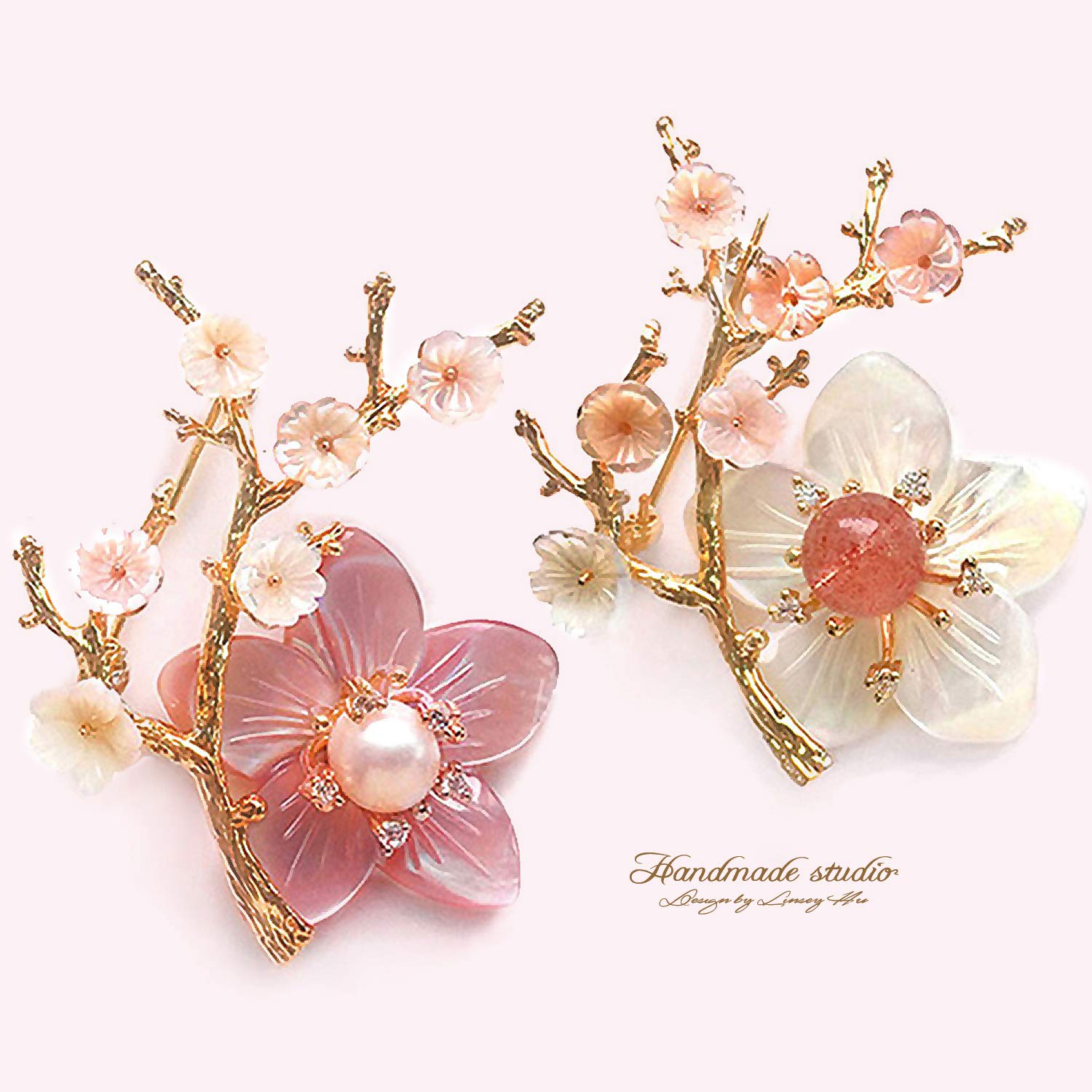 Elegant Crystal & Rhinestone Flower Brooches for Women - Pink Blossom Fashion Jewelry Pins for Birthday, Party, Wedding & New Year Gifts | Perfect for Dresses, Coats, Scarves & Formal Occasions