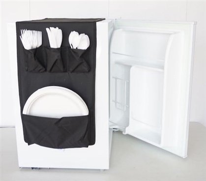 DormCo Cookin Caddy - Over The Fridge Storage Organizer | Space-Saving Kitchen Organizer for Spices, Utensils & Small Appliances | Perfect for Dorms, Apartments & Small Kitchens