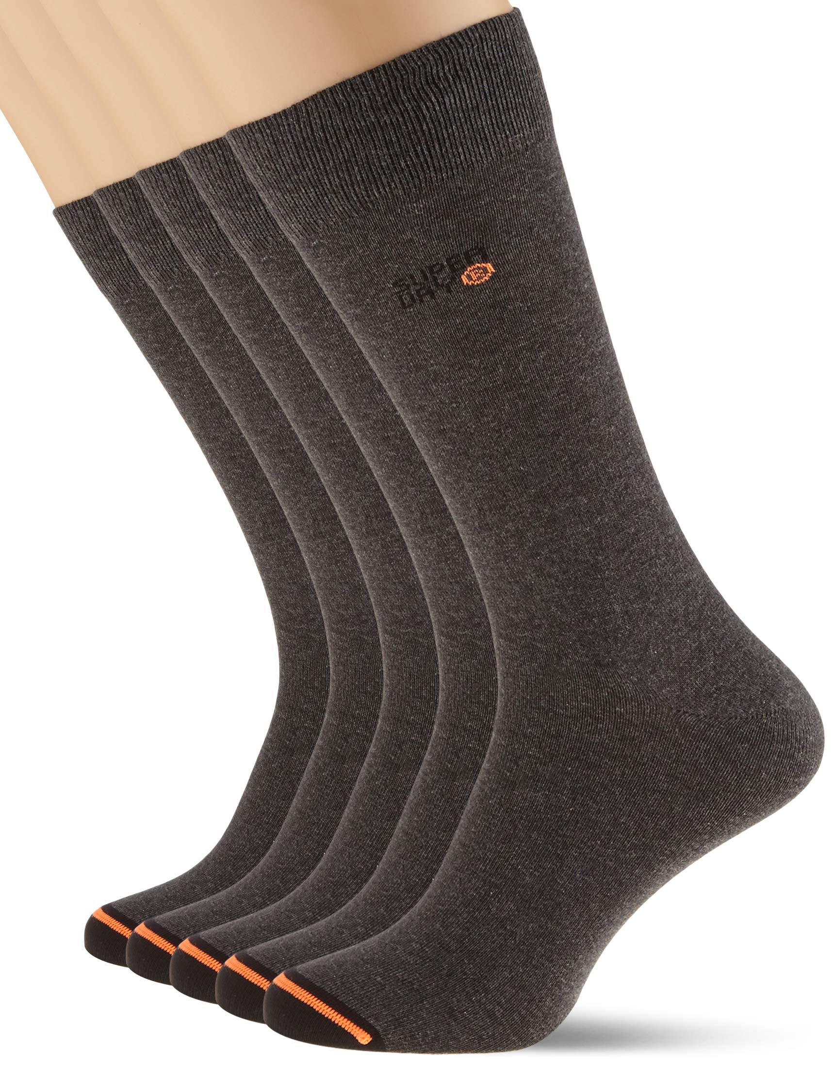 Superdry Men's 5 Pack Cotton Crew Socks - Comfortable Athletic Casual Socks for Running, Gym & Everyday Wear