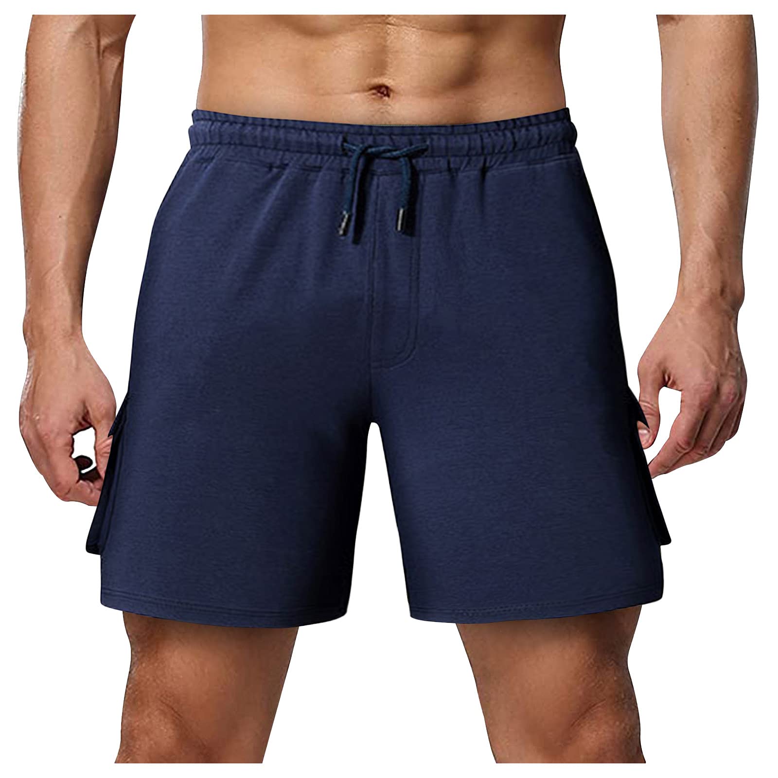 LIULQF Men's Windbreaker Hiking Pants - Tall Leisure Summer Sports Shorts with Multi-Pockets for Fitness & Outdoor Activities | Perfect for Hiking, Jogging, and Casual Wear