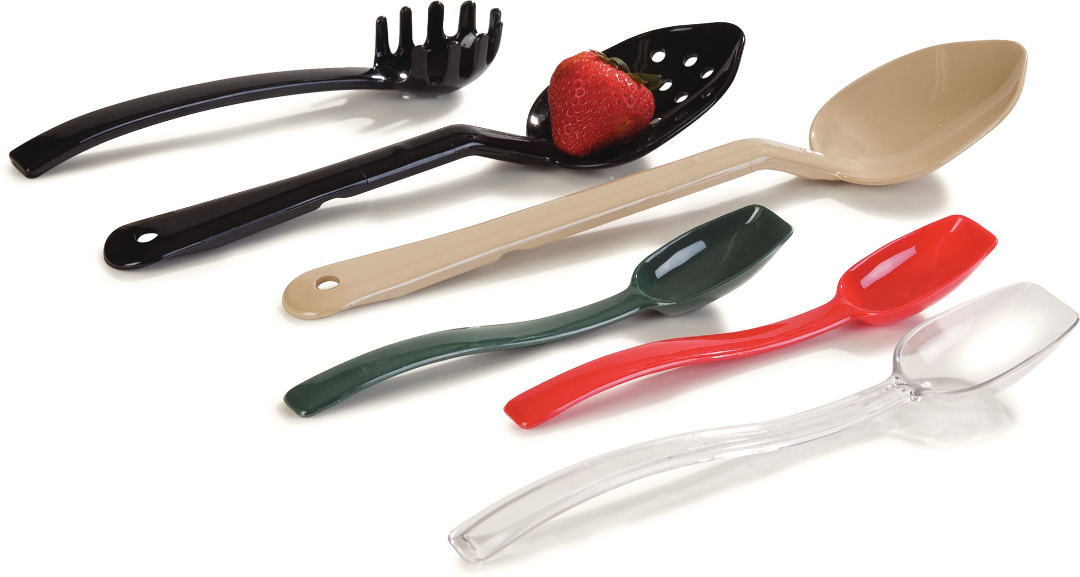 CFS 442006 High Heat Resistant Solid Serving Spoon, 13 Inch, Beige - Perfect for Cooking, Baking, Serving Hot Dishes & Buffet Style Meals