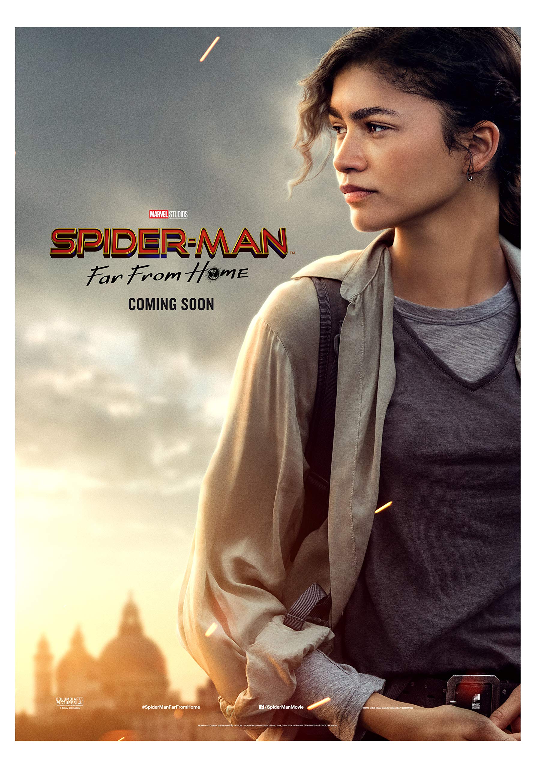 Spider-Man: Far From Home Movie Poster - Limited Edition Wall Art Print 24x36 Inches - Featuring Tom Holland, Zendaya & Jake Gyllenhaal - Perfect for Home Theater, Game Room & Superhero Fan Decor