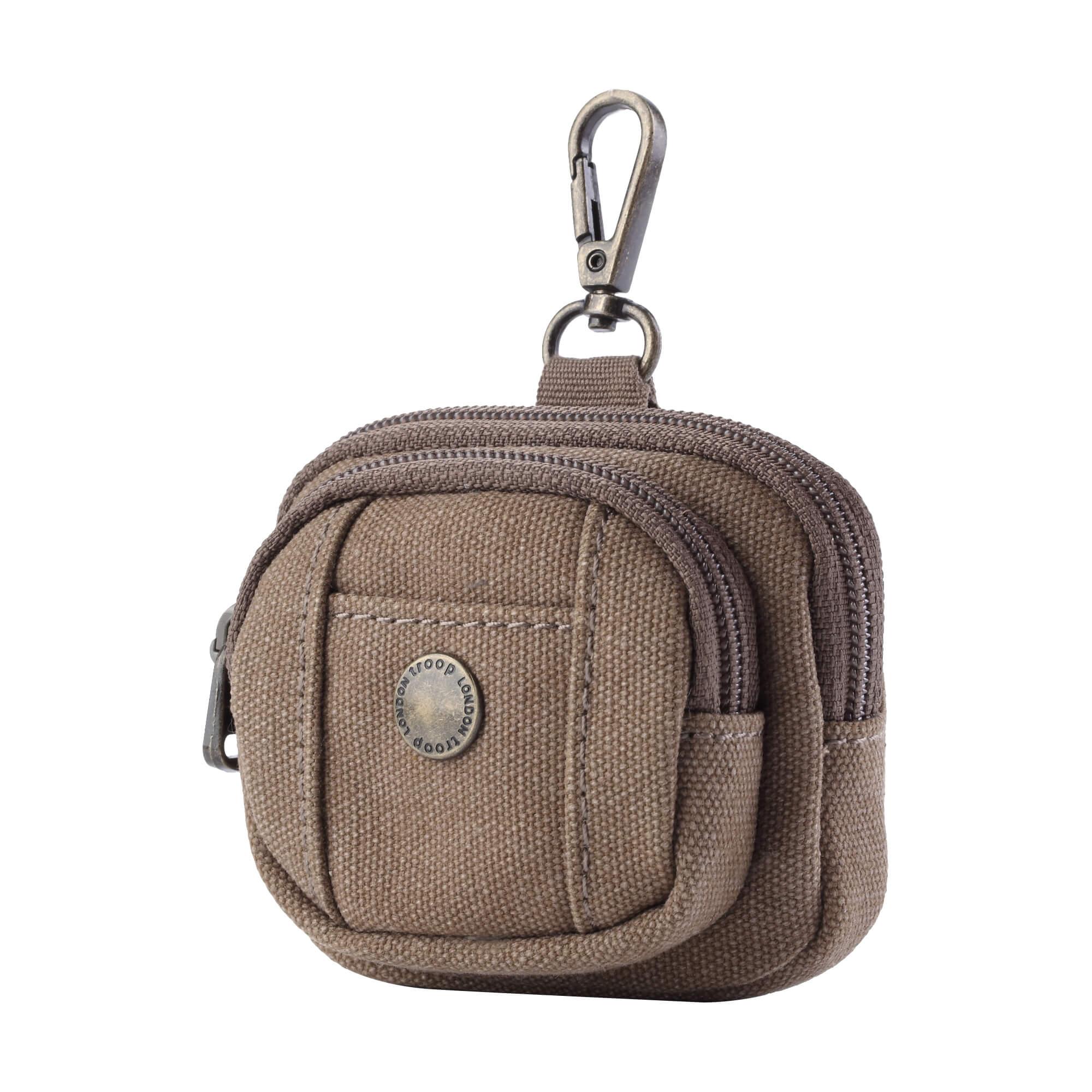 Troop London Classic Exquisite Bag Charm (Horizontal) - Stylish Leather Keychain for Handbags, Luggage & Backpacks - Perfect Travel & Everyday Accessory