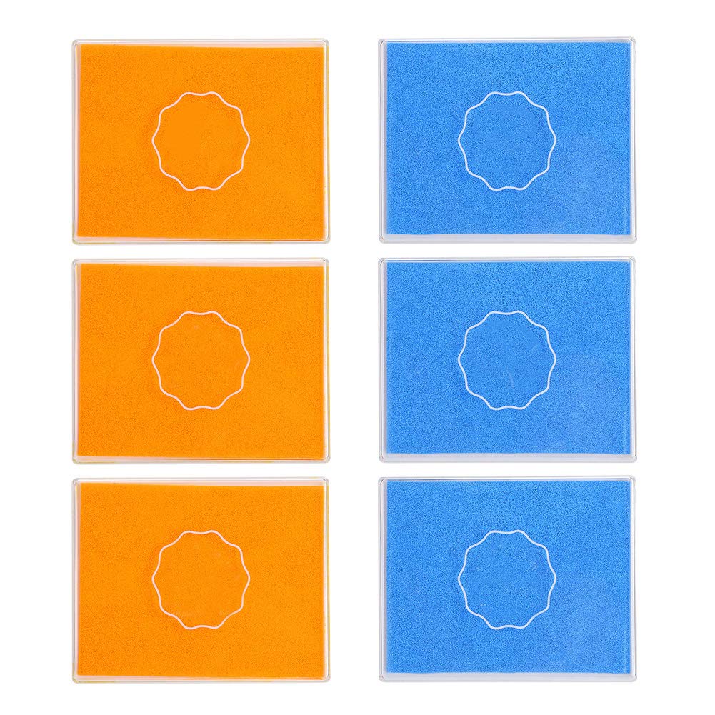 Zerodis Ink Pad - Rainbow Craft Stamp Ink for DIY Projects, Kids Stamping on Paper, Wood & Fabric - Perfect for Scrapbooking, Card Making & Art Projects