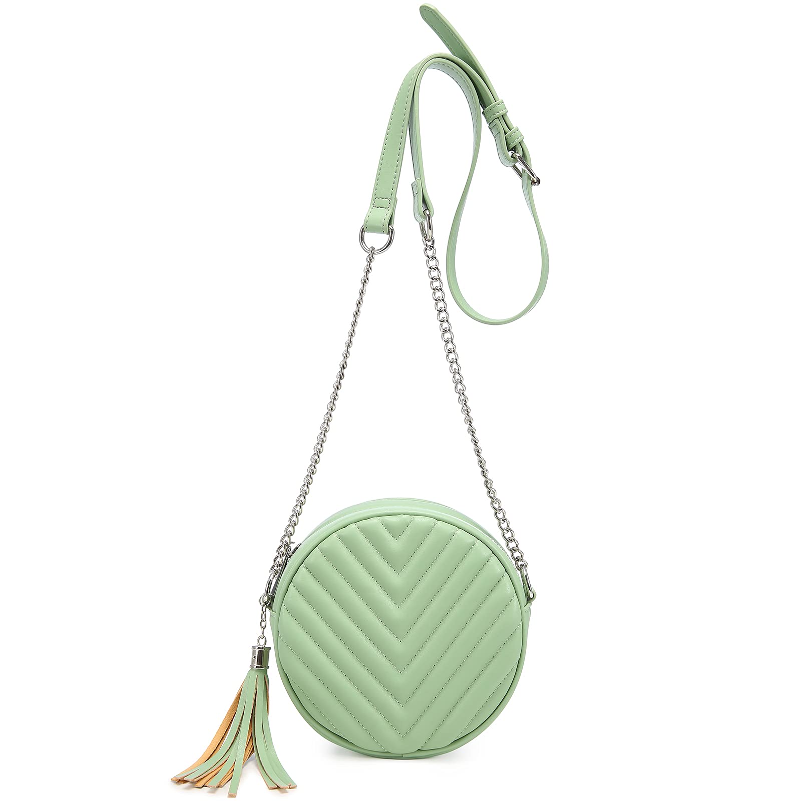 Stylish Round Crossbody Purse for Women - Small Leather Shoulder Bag with Adjustable Strap | Perfect for Travel, Shopping & Everyday Use