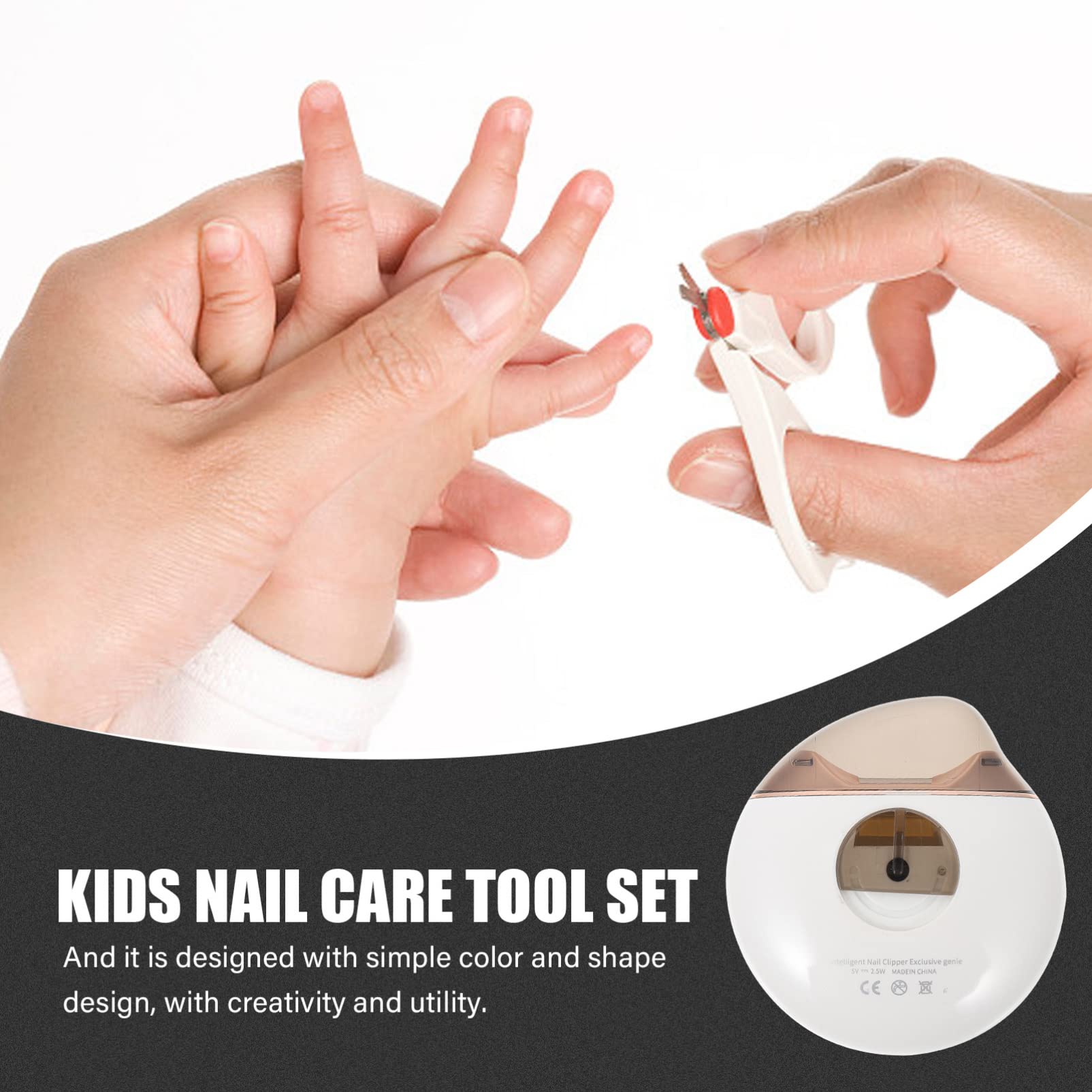 Electric Nail Clipper & Polishing Kit - Safe Manicure Tool for Kids & Adults | Nail Trimmer & Care Accessory for Home, Travel, and Salon Use