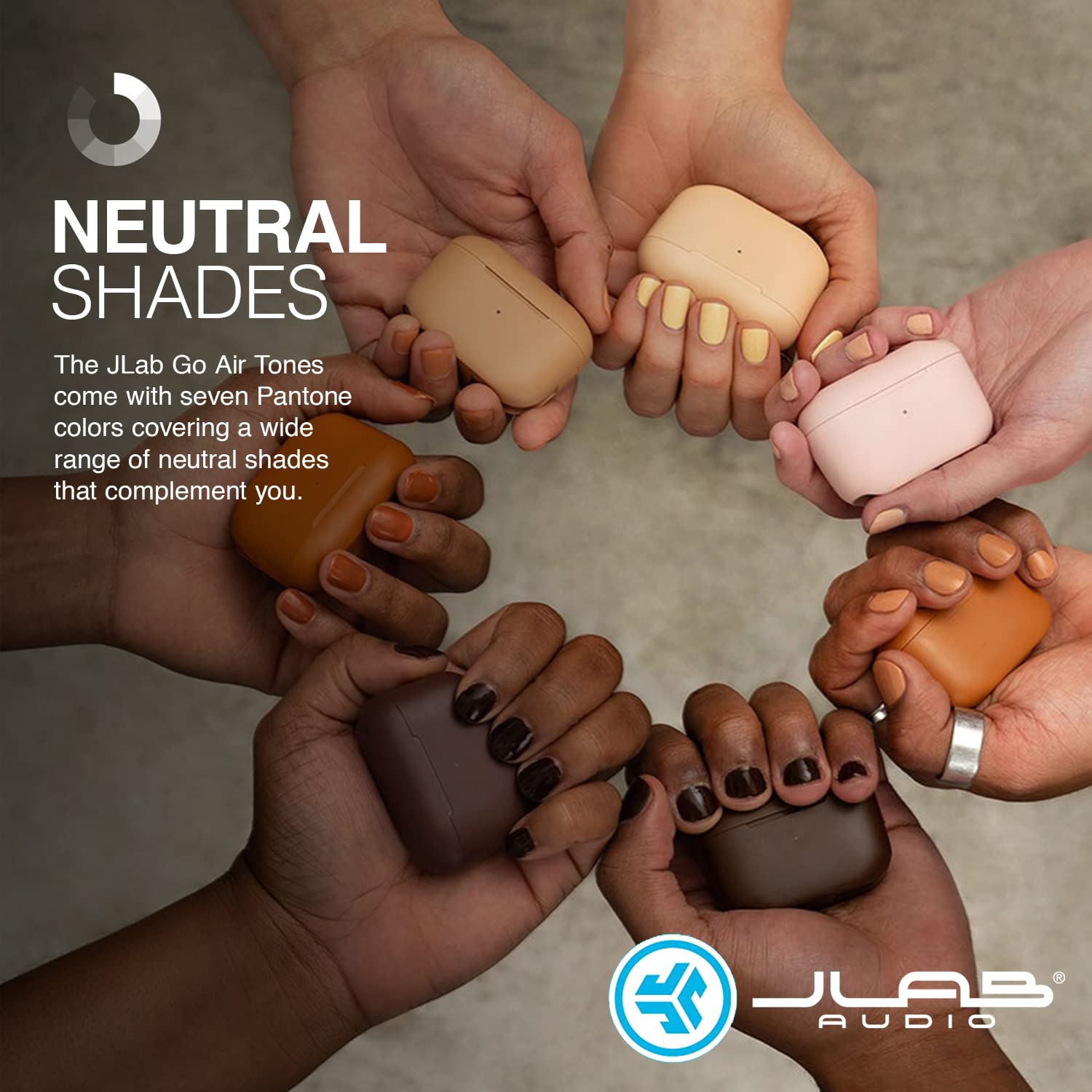 JLab Go Air Tones Wireless Earbuds - 32H Playtime, Bluetooth 5.0, USB Case for Gym & Travel