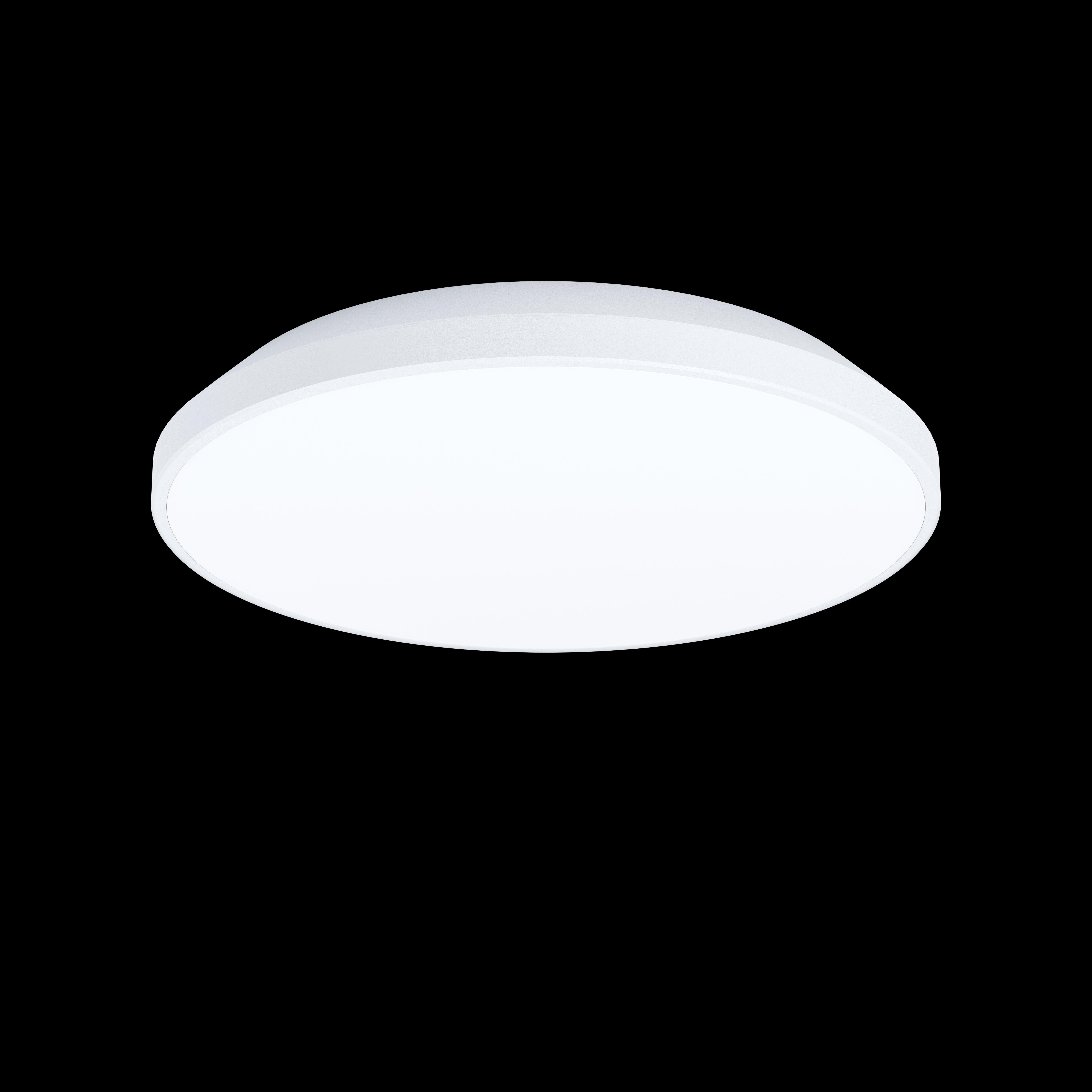Eglo Crespillo 24cm White LED Round Flush Mount Ceiling Light - Modern Energy Efficient Lighting for Bedroom, Kitchen, Hallway & Office