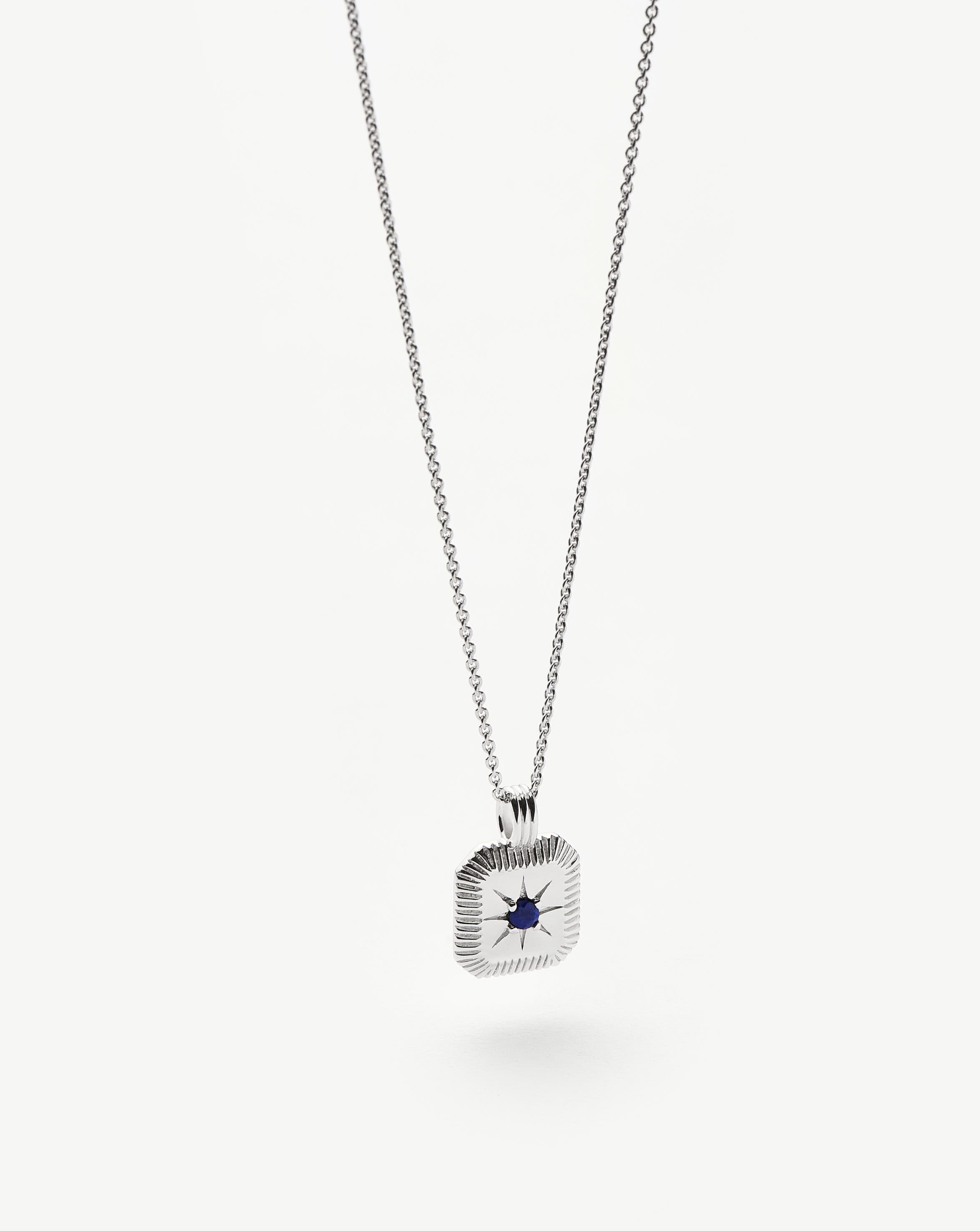 September Birthstone Pendant Necklace - Genuine Lapis Lazuli Jewelry for Women | Elegant Gift for Birthday, Anniversary & Special Occasions