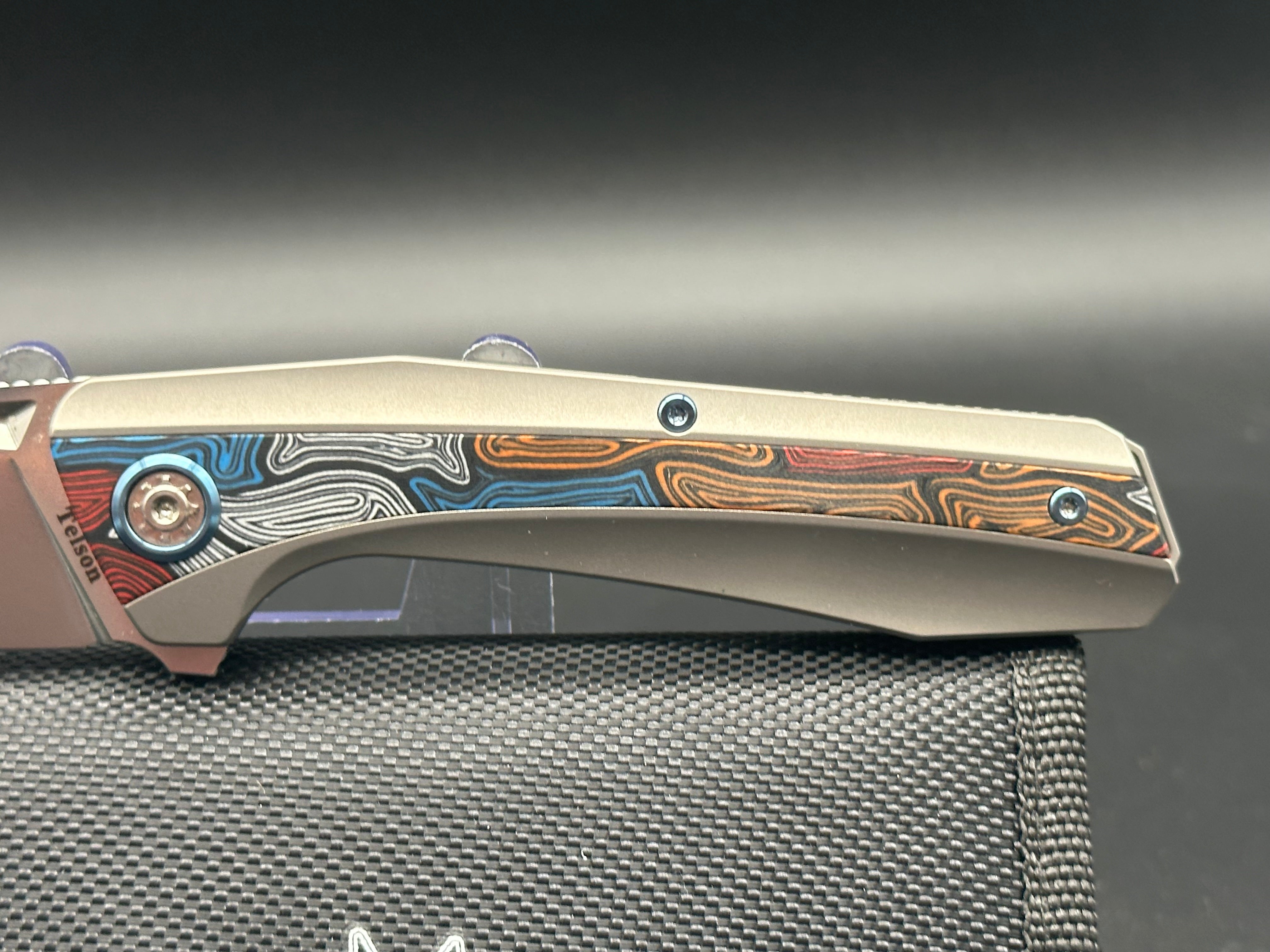 Premium Ketuo Telson Titanium Folding Knife with M390 Steel Blade & Colorful G10 Handle - Perfect for EDC, Outdoor Adventures, Camping, and Survival Gear