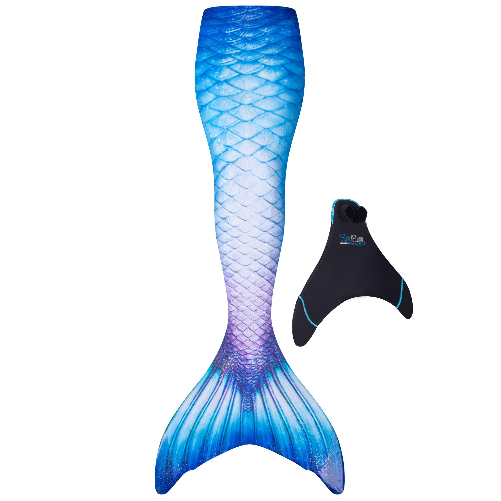 Fin Fun Limited Edition Mermaid Tail Swimwear with Monofin for Girls & Kids - Perfect for Pool Parties, Beach Vacations & Underwater Photography