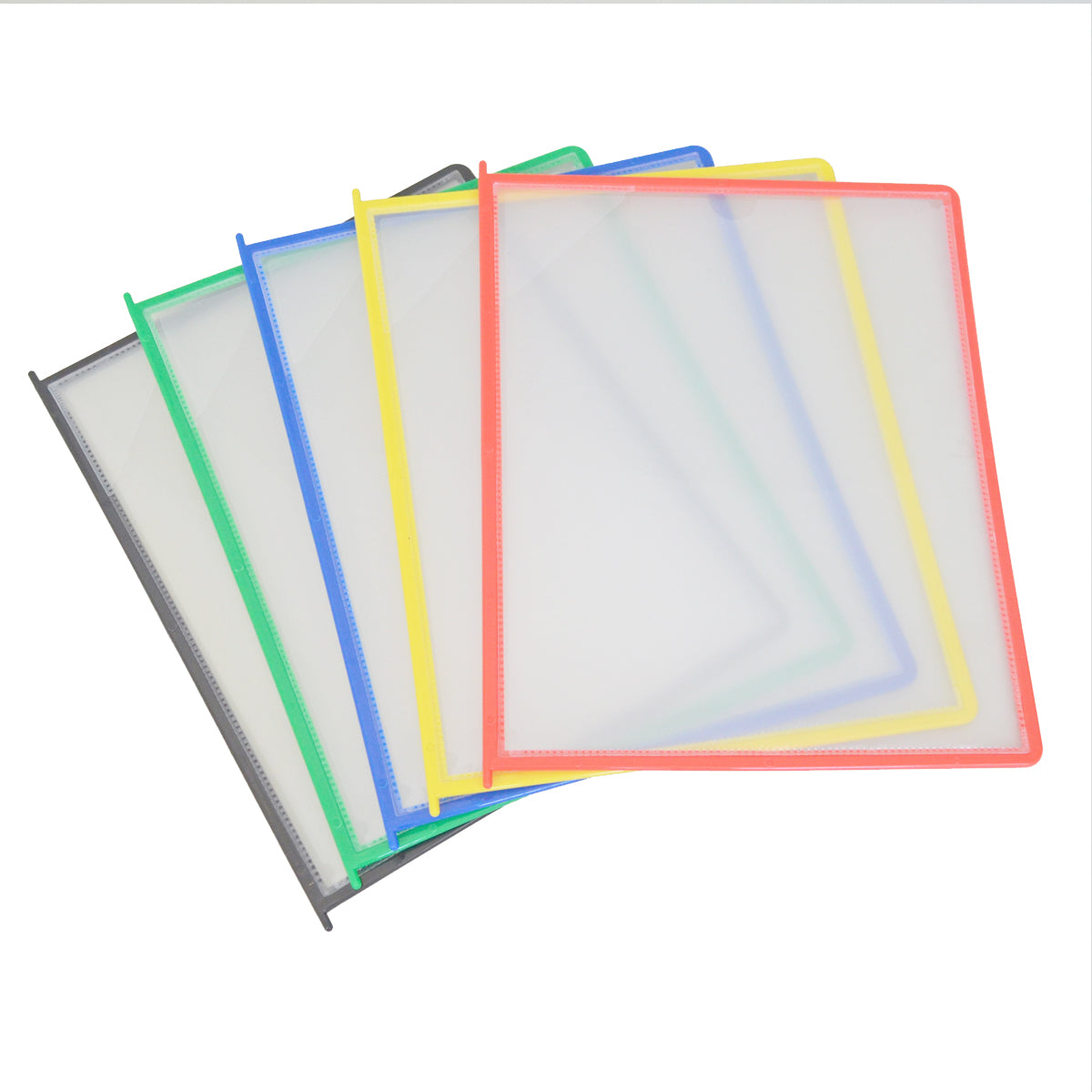 Ultimate Office AdjustaView™ Organizer Pockets Set of 5 - Multicolor Desktop File Organizer for Papers, Bills & Mail - Perfect for Home Office, Workstation & School Desk Organization