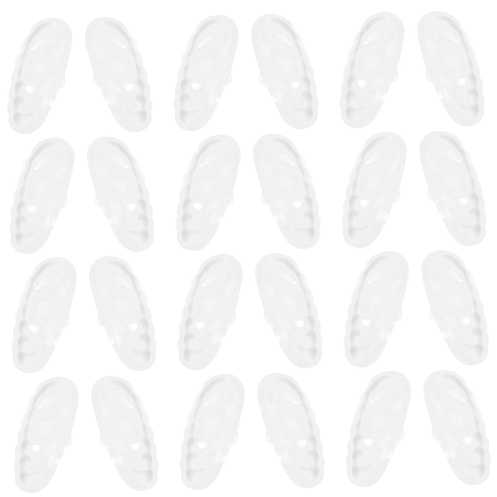 Hoement 20 Pairs Silicone Nose Pads for Glasses - Anti-Slip Replacement Nose Pads, Comfortable Design Fits Various Frames, Improves Glasses Fit - Perfect for Reading, Driving & Daily Wear
