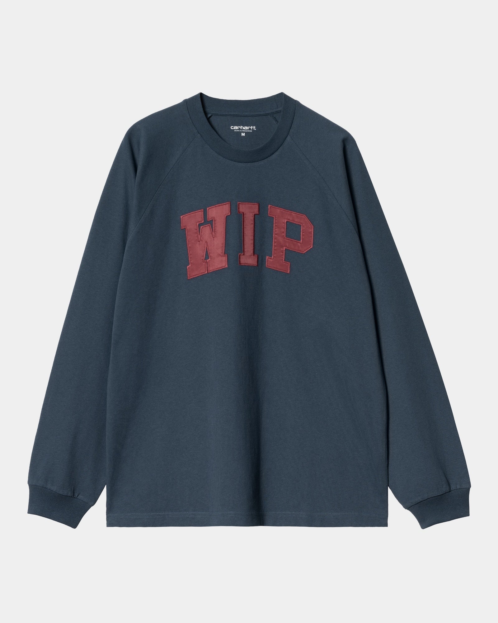 WIP Long Sleeve T-Shirt for Men & Women - Soft Cotton Comfort Fit in Dusky Blue & Mulberry Colors | Casual Wear, Workout, Layering, Street Style