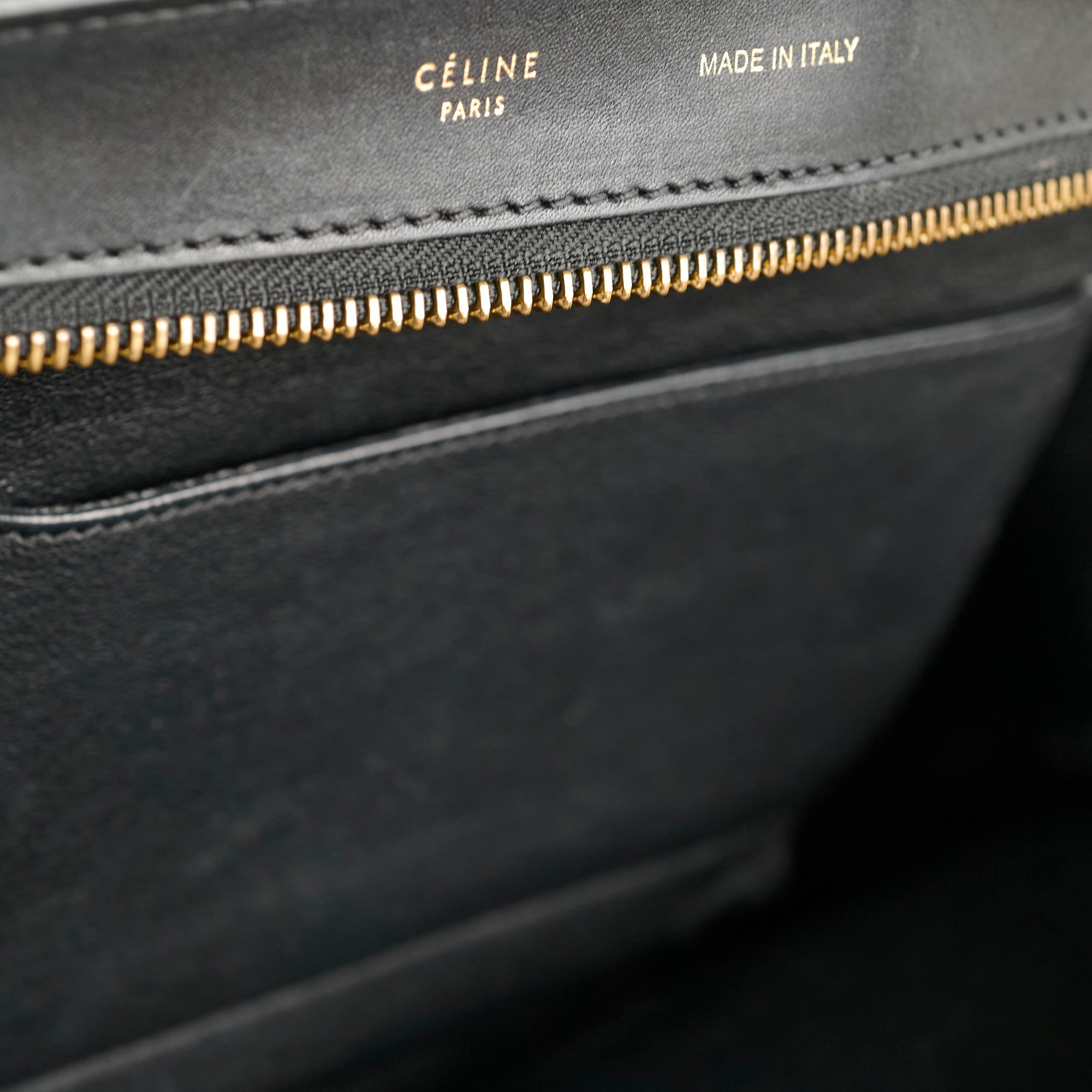 Celine Medium Trapeze All Black Leather Handbag - Stylish Crossbody Bag for Women, Perfect for Work, Travel & Evening Out