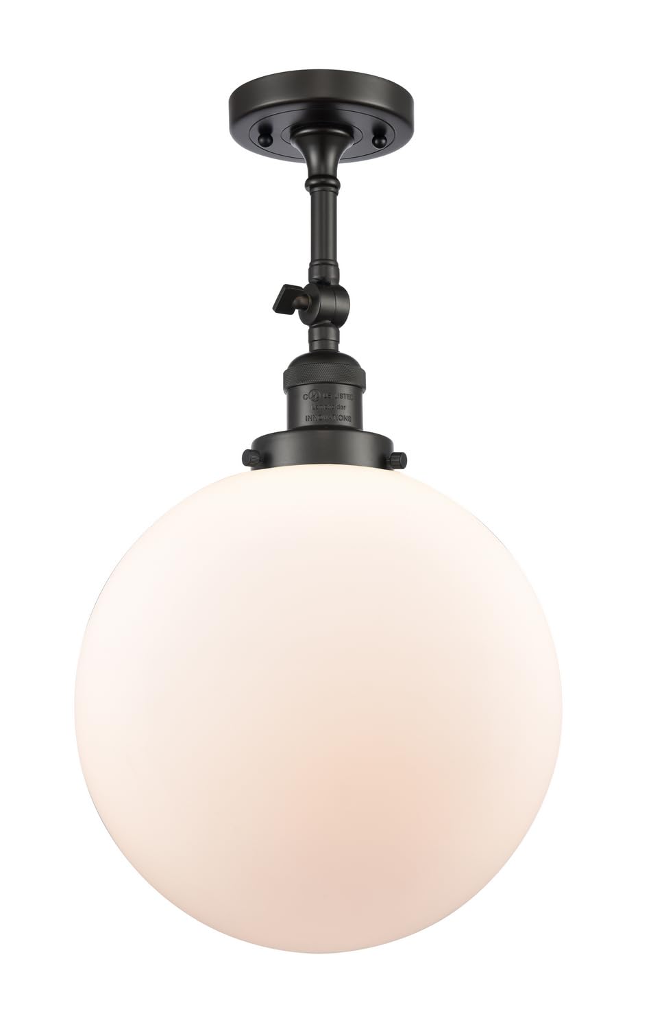 201F-OB-G201-12 LED Bare Bulb 1 Light Cord Set in Oil Rubbed Bronze Finish - Perfect for Vintage Lighting, DIY Lamps, and Industrial Decor
