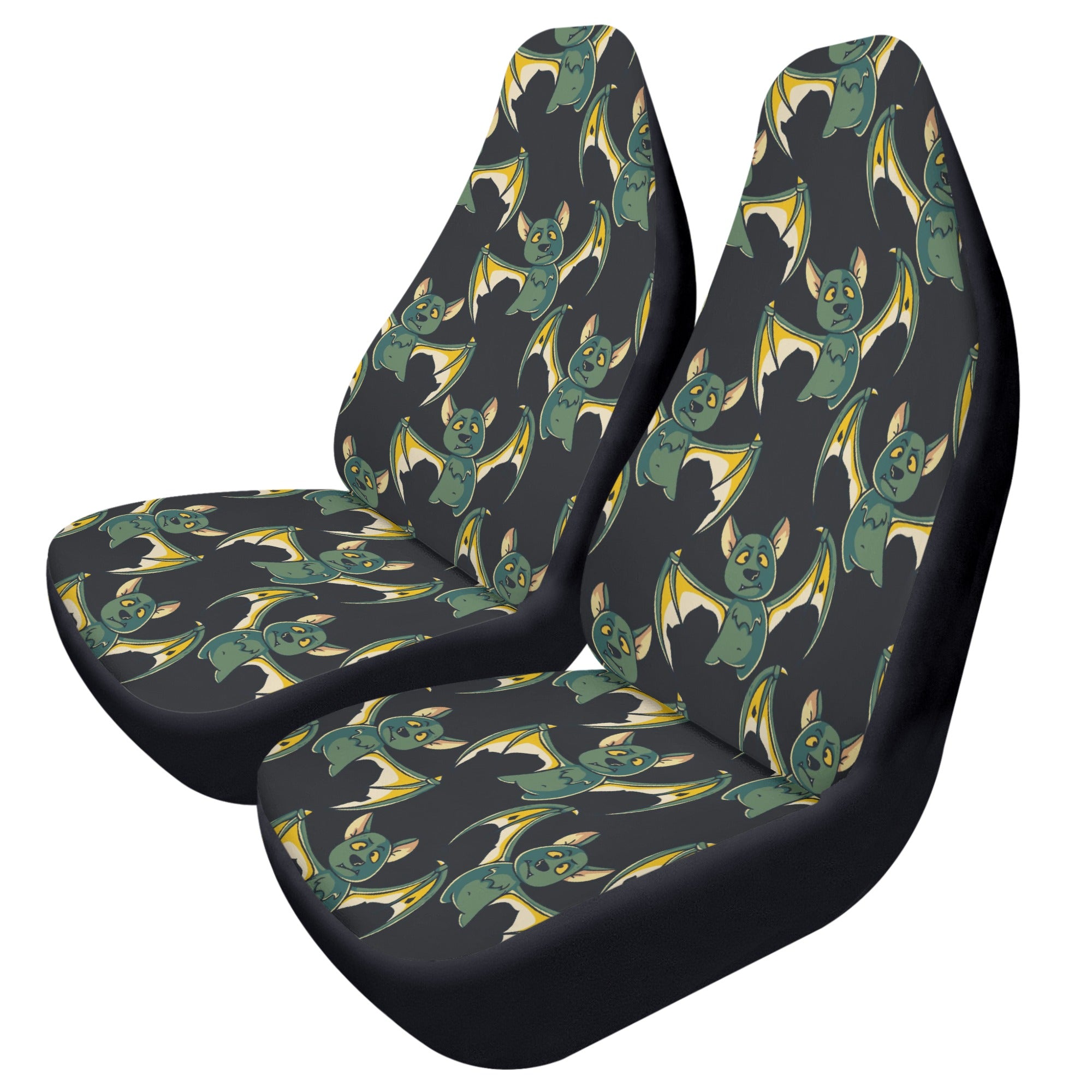 Batty The Bat Front Car Seat Covers - Waterproof & Non-Slip Universal Fit for Sedan, SUV, Truck - Perfect for Pets, Kids & Everyday Protection