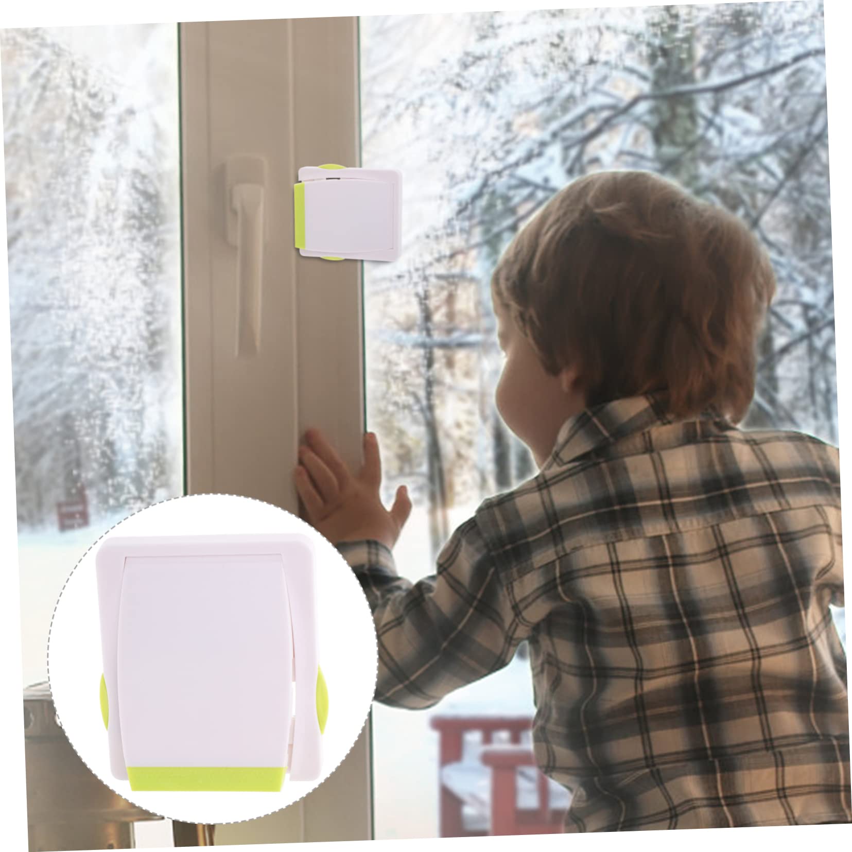 VICASKY 3-Pack Child Safety Window Locks - No Drill Adhesive Sliding Window & Door Locks for Baby Proofing - Secure Home, Prevent Accidents (Ideal for Kids Rooms, Apartments & Pet Safety)