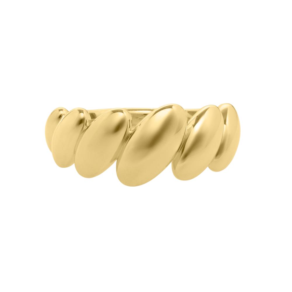10K Gold San Marco Ring for Women - Elegant Vintage Wedding Band, Anniversary Gift, Promise Ring - Perfect for Engagements, Special Occasions & Everyday Wear