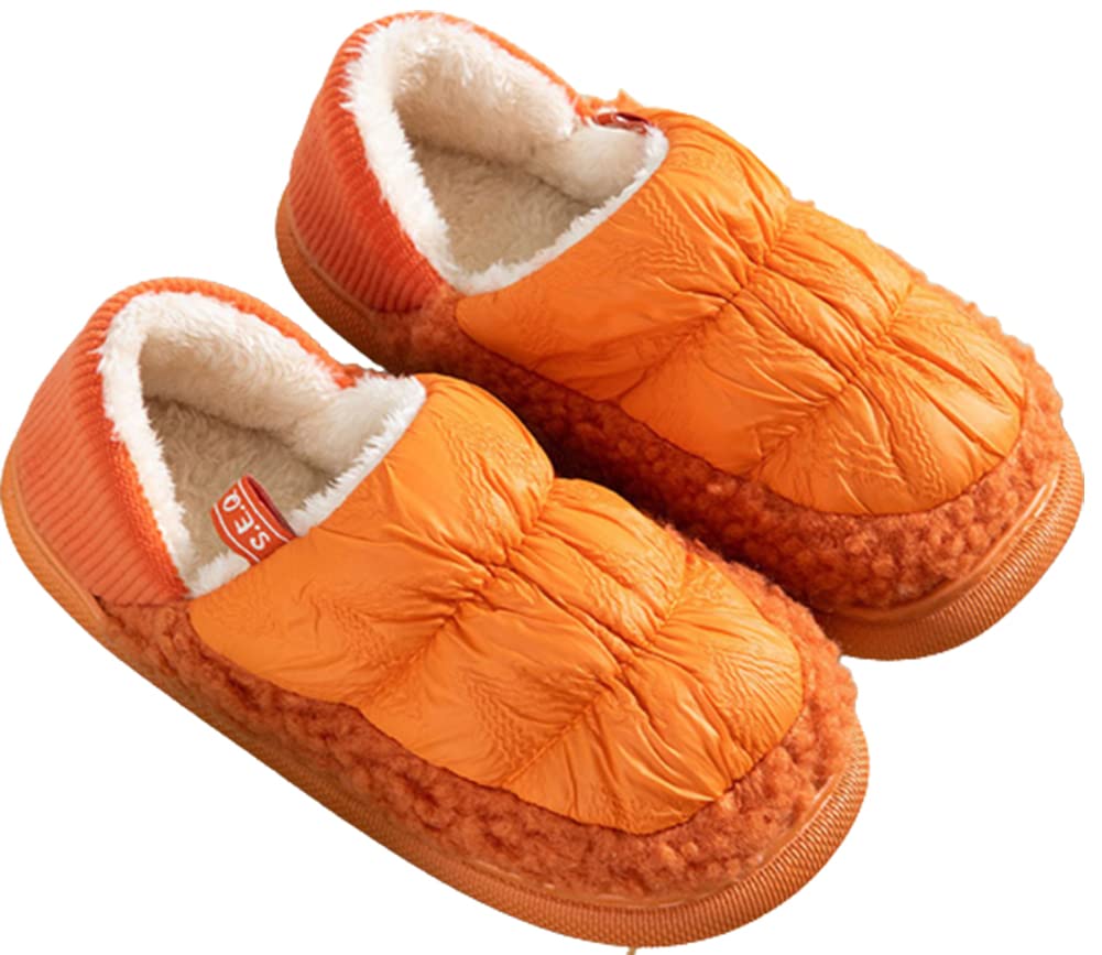 Women's Winter Slippers - Warm Cozy Soft Plush House Shoes with Closed Back for Indoor/Outdoor Use - Perfect for Home, Office & Travel Comfort