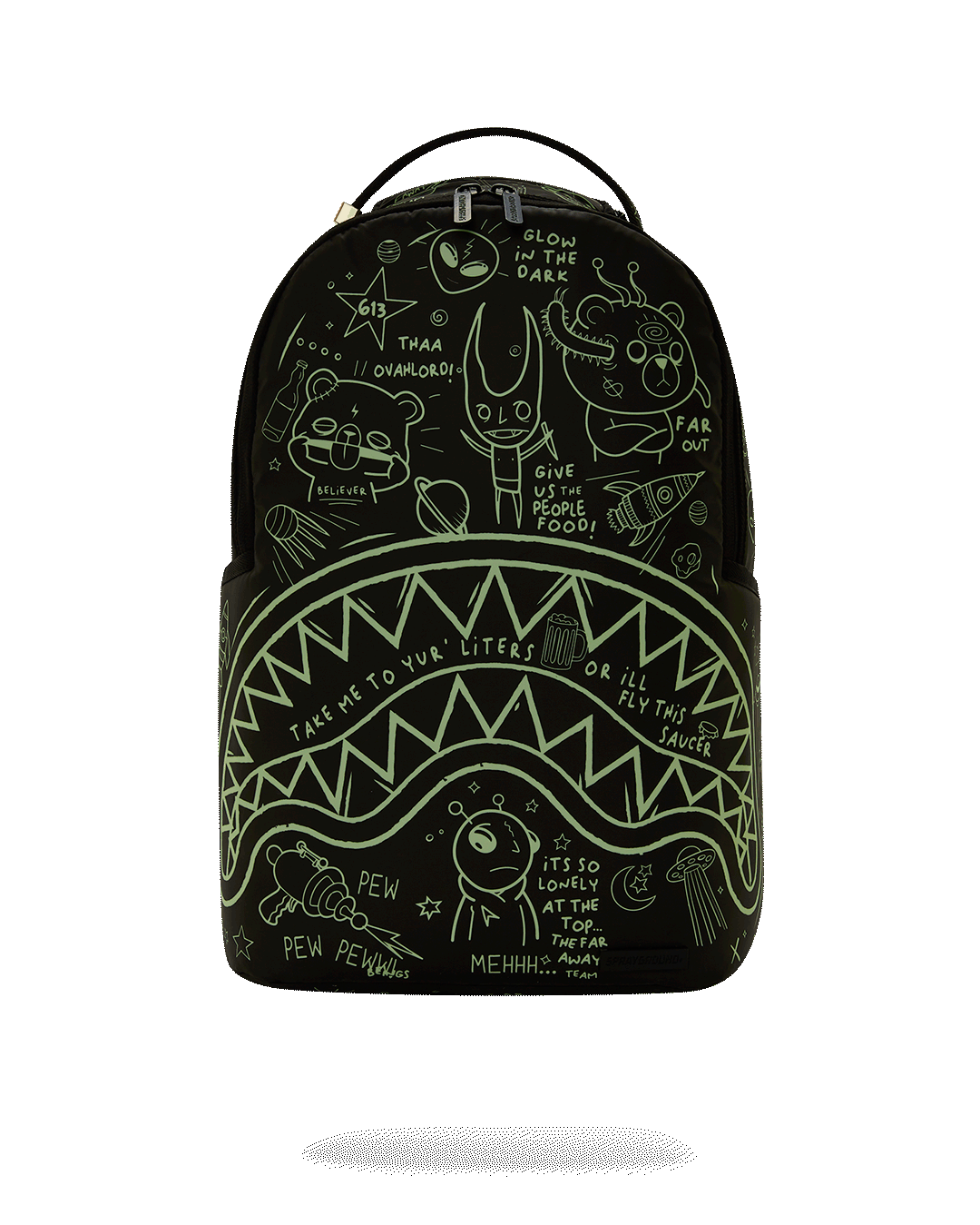 GLOW IN THE DARK BACKPACK - Reflective Space Design School Backpack for Kids & Teens - Perfect for Night Safety, School, Travel & Outdoor Adventures