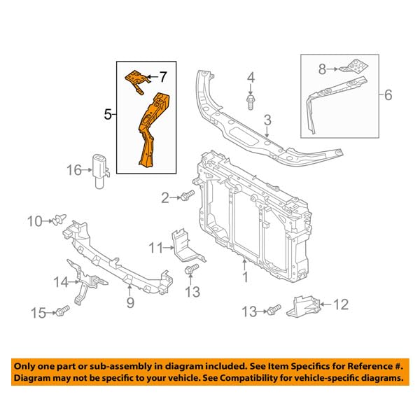 CAPA-Certified 13-16 Mazda CX-5 Passenger Side Radiator Support Bracket (MA1225141C) - Perfect for Collision Repair & Auto Body Restoration