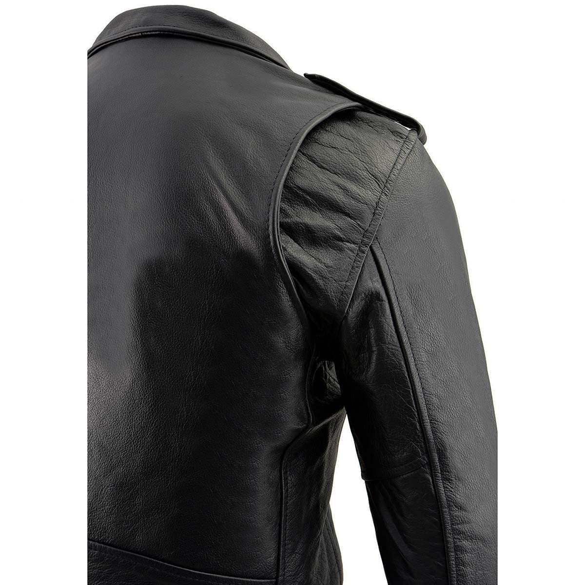 Premium Milwaukee Leather Men's Motorcycle Jacket - Classic Black MC Style Rider Jacket for Harley, Cruiser & Street Bikes - Durable & Comfortable for Riding, Commuting & Outdoor Adventures