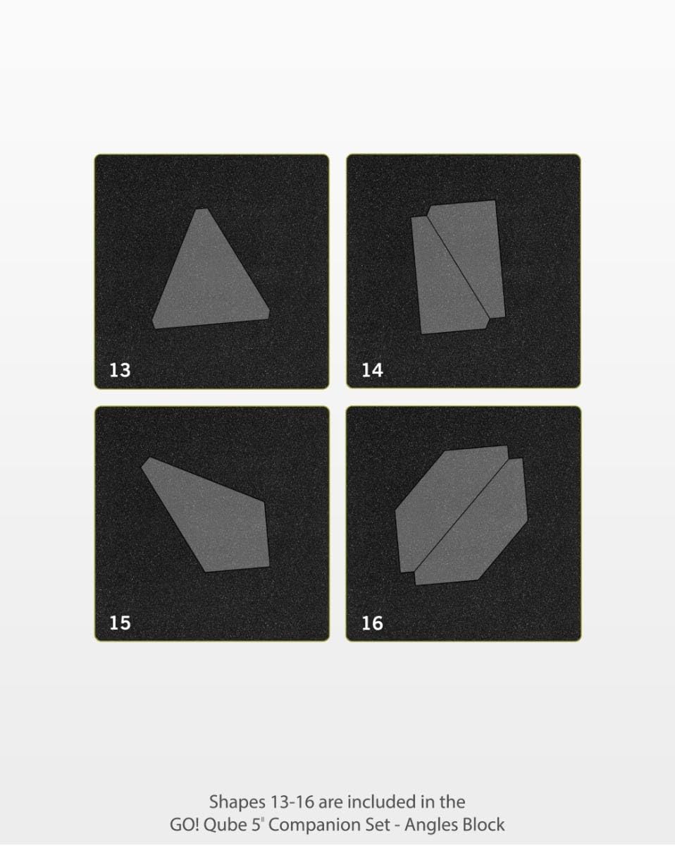 AccuQuilt GO! Qube 5-Inch Companion Set - Precision Cutting Dies for Quilting & Fabric Crafts | Perfect for DIY Quilt Blocks, Patchwork & Sewing Projects