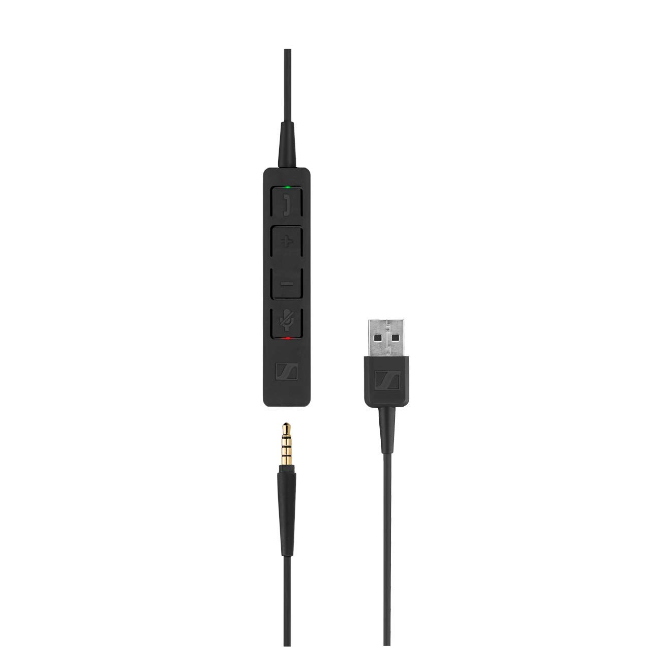 SENNHEISER SC 135 USB Professional Monaural Headset - HD Stereo Sound & Noise-Canceling Mic for Business Calls, Webinars, and Remote Work (Black, USB Connector)