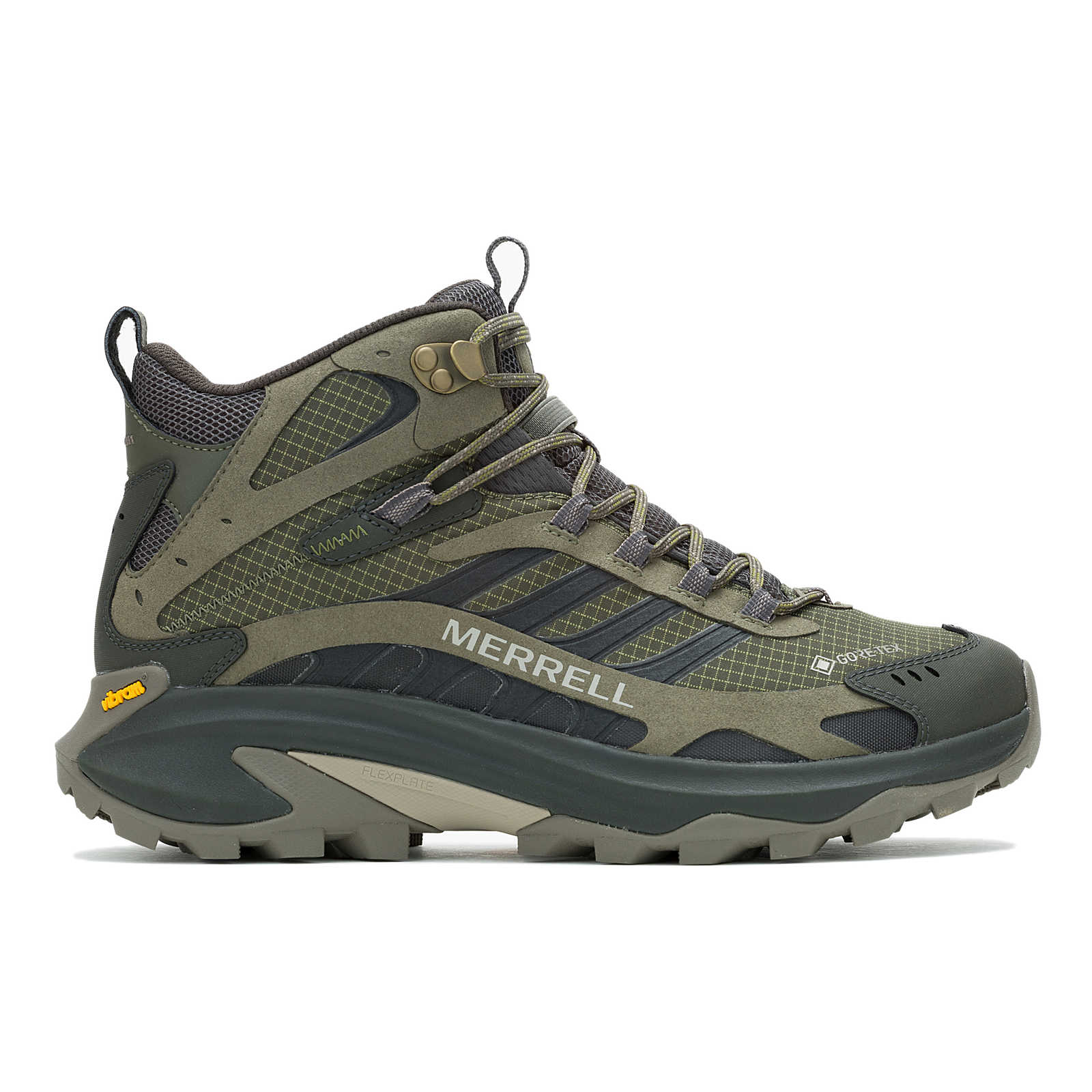 Merrell Moab Speed 2 Mid GTX Hiking Boots for Men - Waterproof & Durable Outdoor Shoes for Trail Running, Backpacking & Mountain Climbing