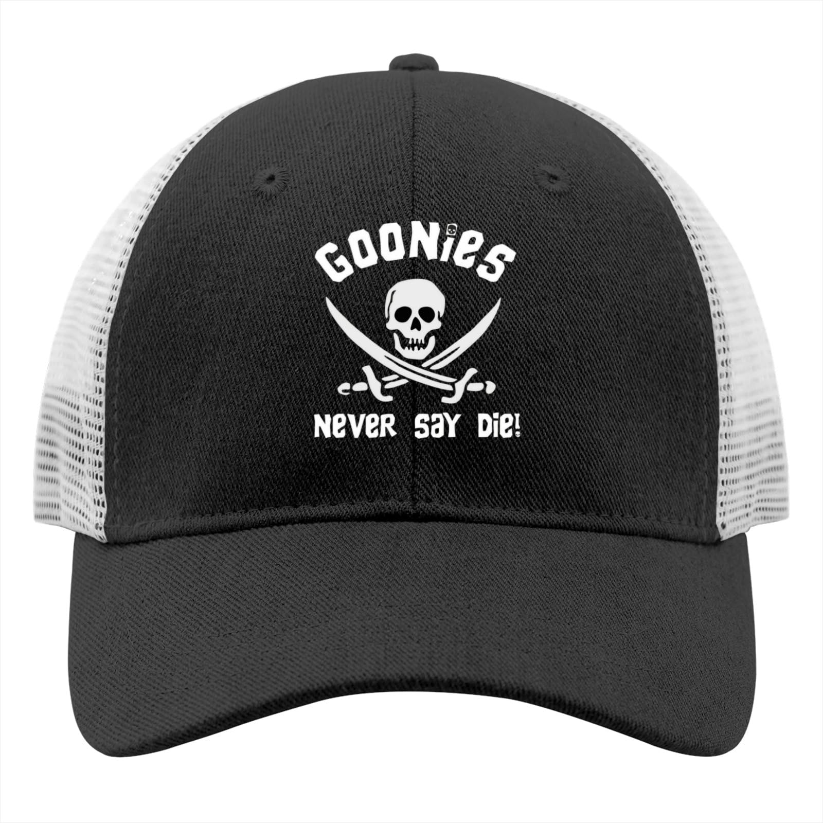 Goonies Never Say Die Mens Hats - Funny Summer Baseball Cap for Men, Breathable Sun Visor Hat for Outdoor Activities, Beach, Hiking & Sports