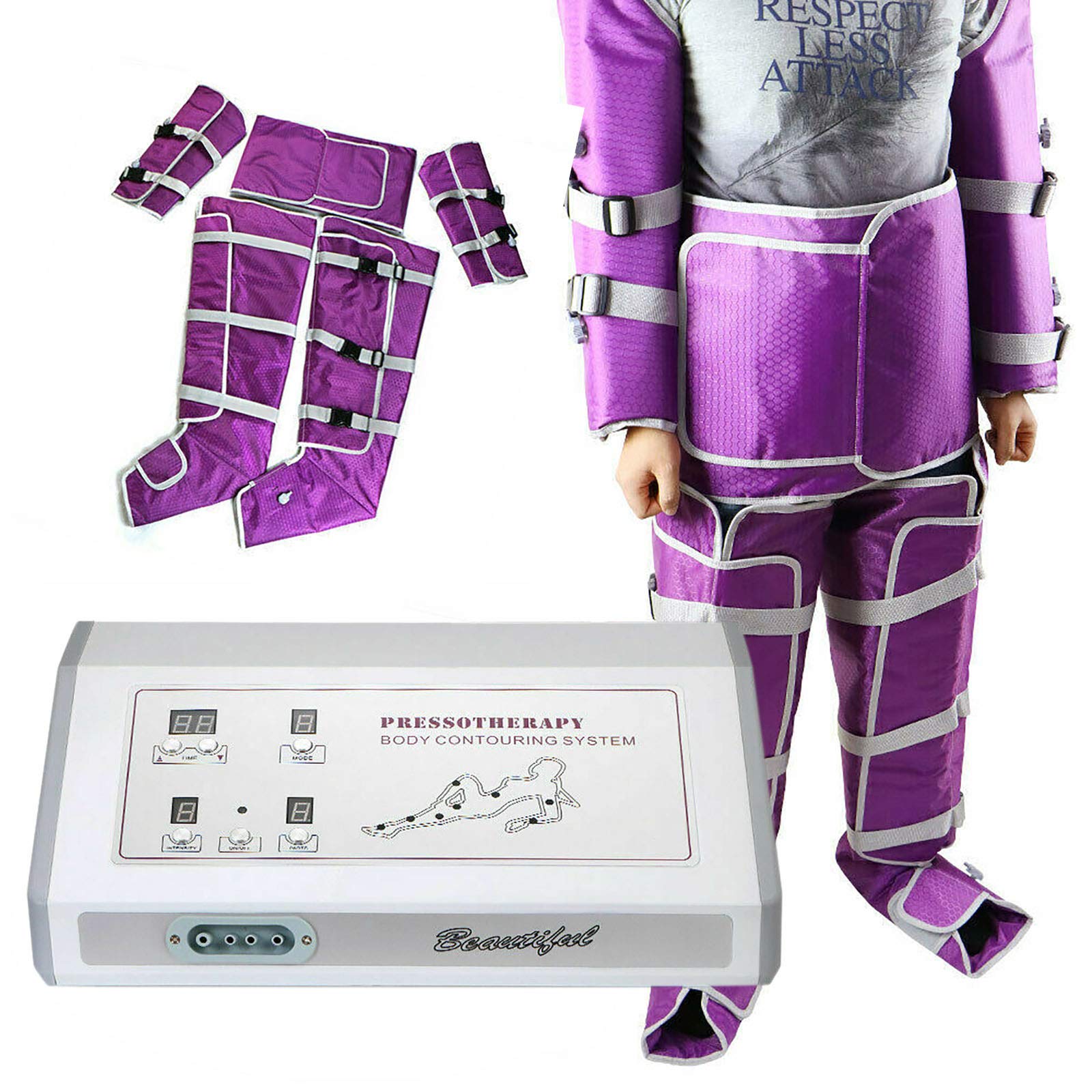 DYRABREST Air Compression Massage Suit for Body Slimming & Cellulite Reduction - Professional Pressotherapy Machine for Home Spa, Post-Workout Recovery, and Beauty Treatments
