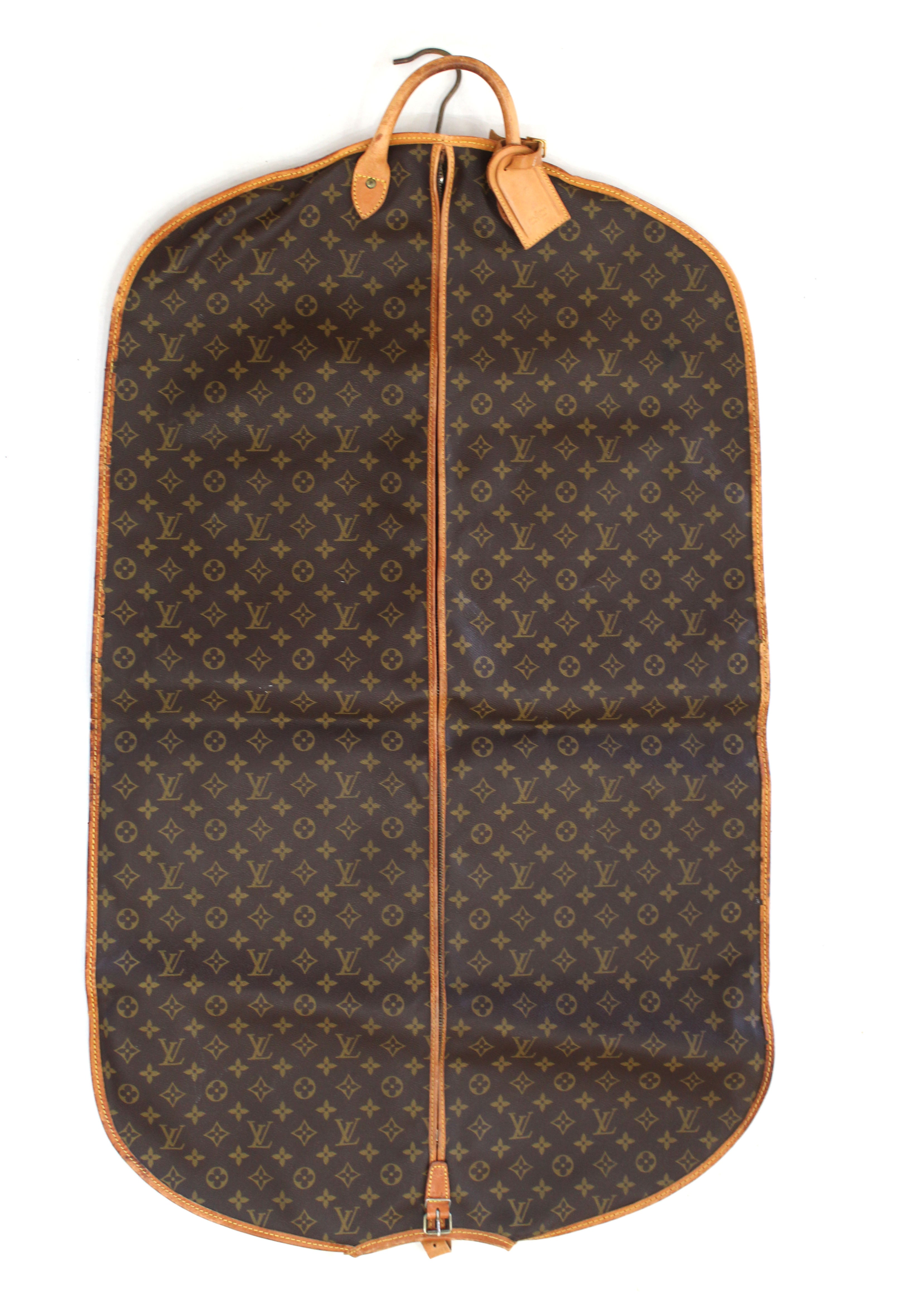 Authentic Louis Vuitton Vintage Monogram Garment Cover - Classic Luxury Dust Bag for Handbags, Clothes & Accessories Storage - Perfect for Travel, Home Organization & Collector's Display
