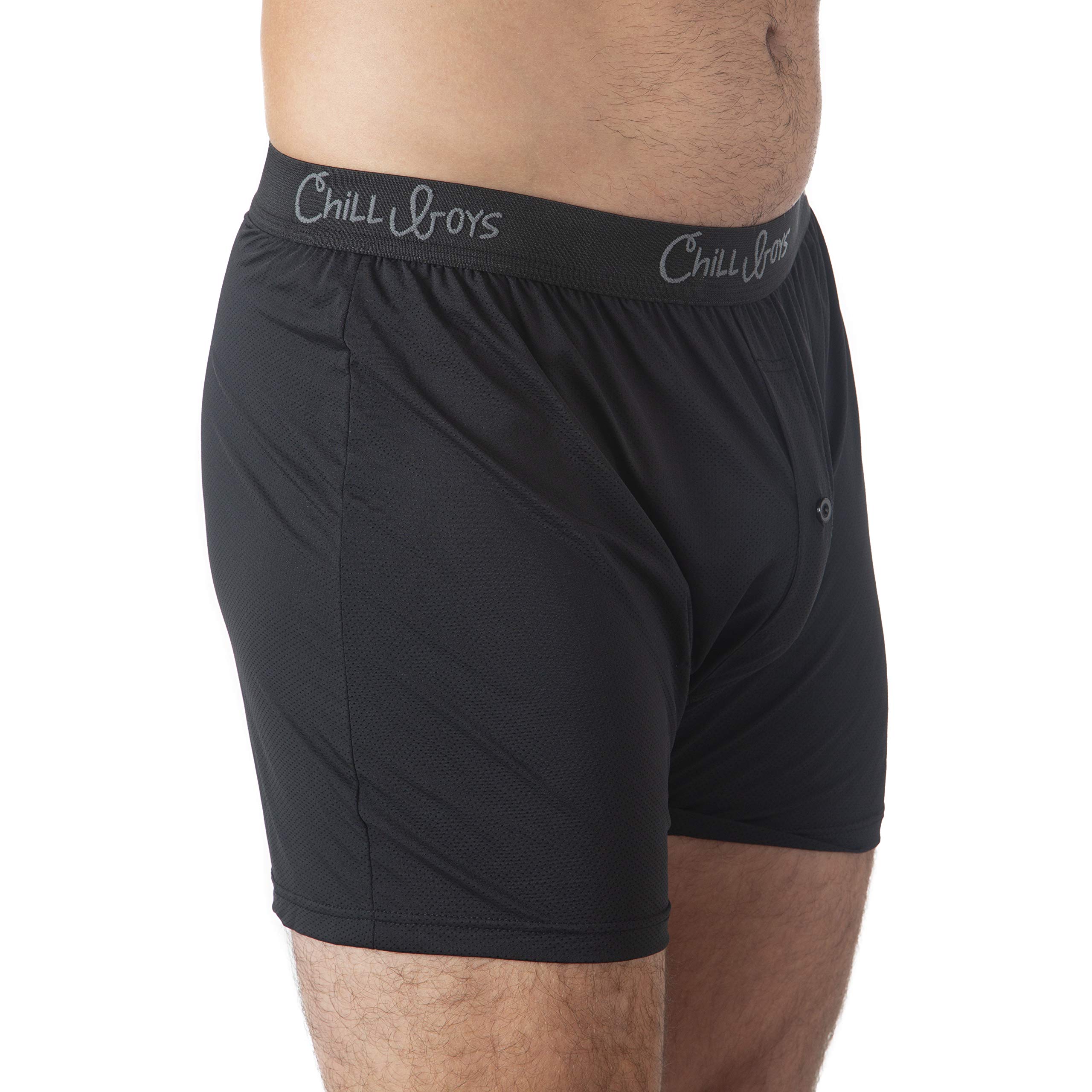 Chill Boys Performance Boxer Briefs 3-Pack - Moisture Wicking Men's Underwear for Active Lifestyle | Comfortable & Breathable Boxer Shorts for Workout, Sports & Everyday Wear