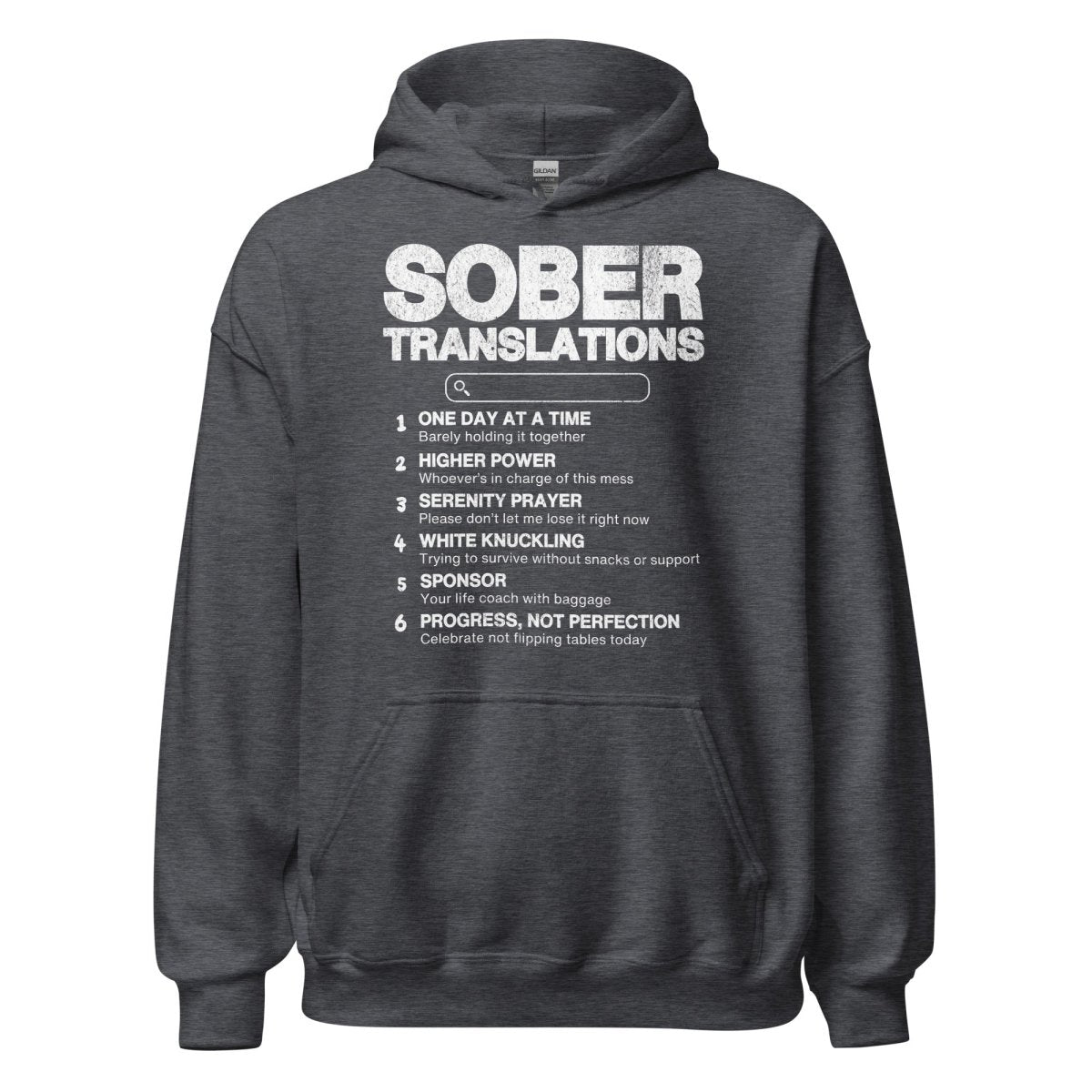 Funny Recovery Hoodie for Sobriety & Addiction Support - Comfortable & Inspirational Sober Apparel for AA Meetings & Daily Wear