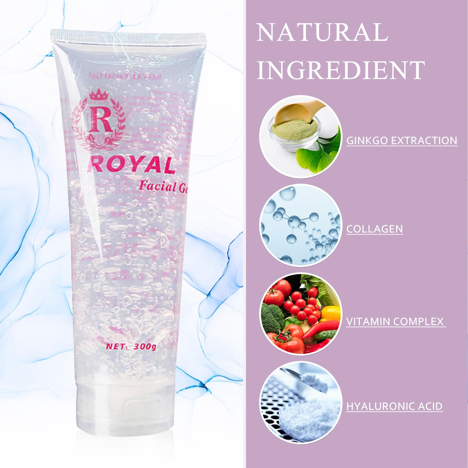 HomeHere Frequency Facial Machine Gel - Hydrating & Soothing Conductive Gel for Skin Rejuvenation (1 Pack) | Perfect for At-Home Skincare & Anti-Aging Treatments