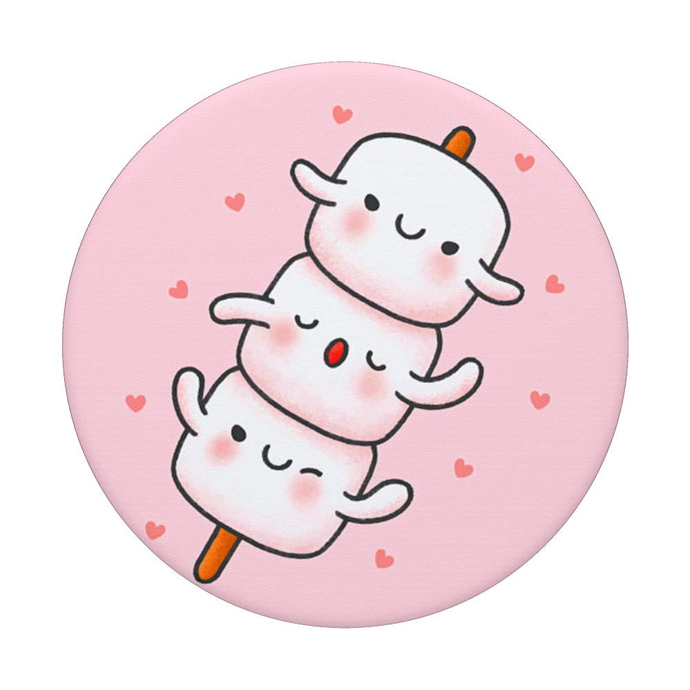 Cute Marshmallow PopSockets PopGrip - Swappable Phone Grip for iPhone, Samsung & Tablets | Perfect for Gaming, Selfies & Everyday Use