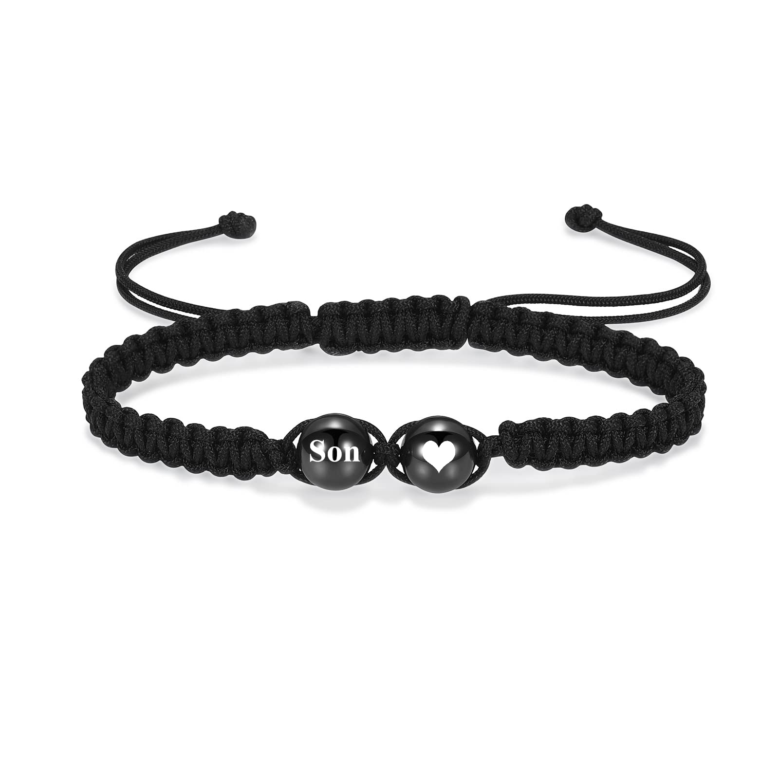 Heart Ball Urn Cremation Jewelry Bracelet - Adjustable Braided Rope Bangle for Ashes - Stainless Steel Memorial Keepsake Gift for Women & Girls - Perfect for Honoring Loved Ones at Weddings, Anniversaries & Special Occasions