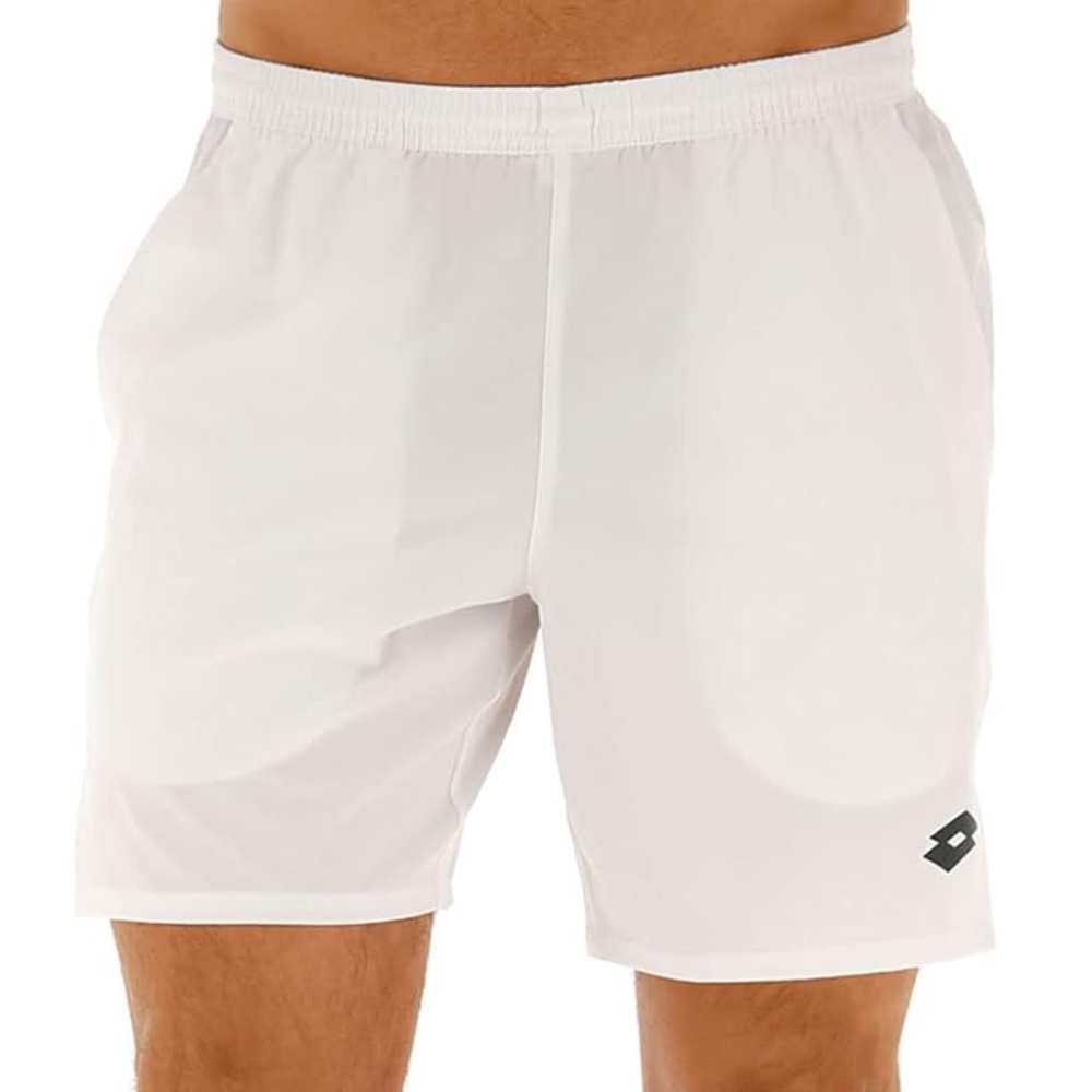 Lotto Men's Top II 7-Inch Running Shorts - Breathable & Lightweight Athletic Shorts for Gym, Workout, and Casual Wear (Bright White)