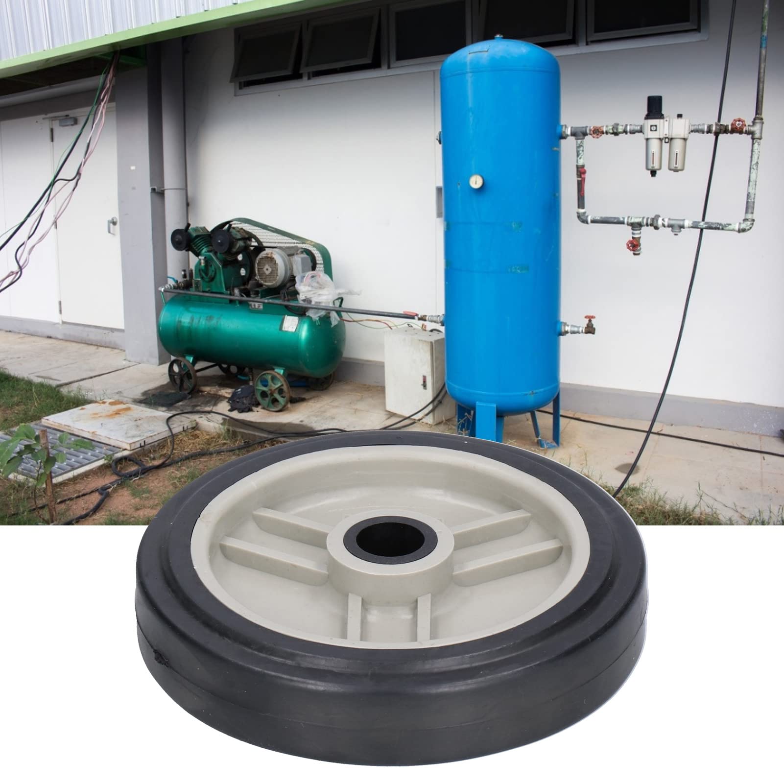4 Inch Heavy Duty Swivel Casters with Bearings - 4 Pack Industrial Air Compressor Wheels for Smooth Mobility | Perfect for Air Compressors, Machinery, and Workshop Equipment