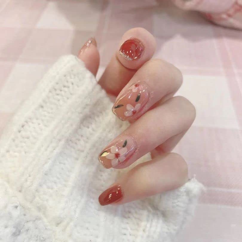 Makemynails Gorgeous French Stick On Nails - Reusable Artificial Fake Nail Set | Lightweight & Long Lasting Press On Nails | Easy to Apply Quick Fix for Festivals, Parties & Special Occasions | Perfect for Weddings, Prom & Date Nights