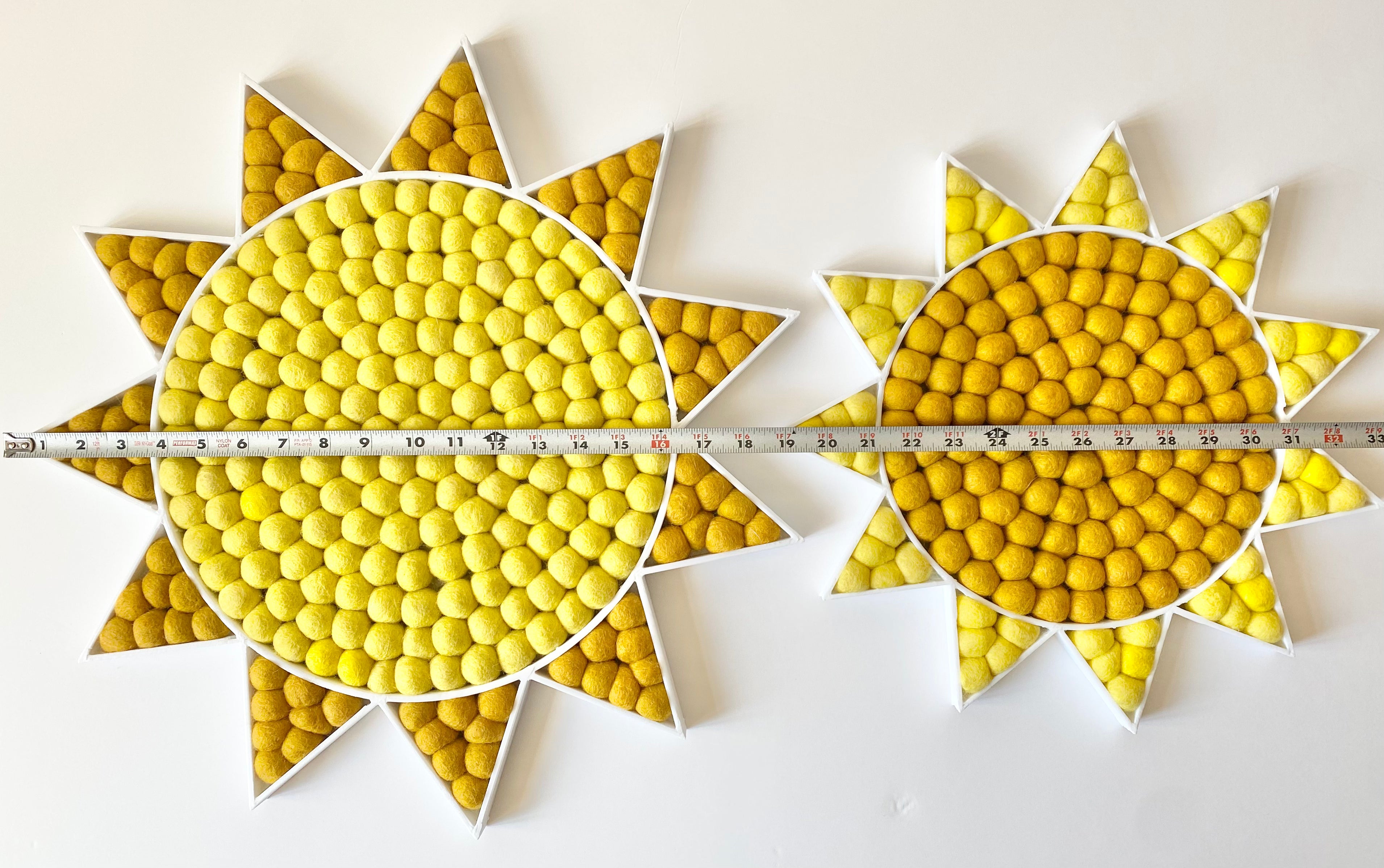 Sun Wall Hanging Decor - Handmade Boho Sunburst Wall Art for Living Room, Bedroom - Perfect for Home, Office & Yoga Studio Decor