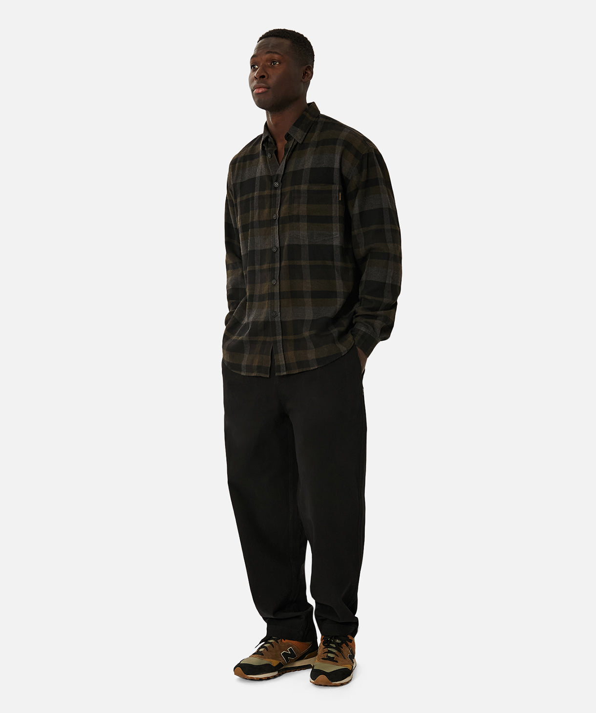 Premium Wynden Shirt for Men - Soft Cotton Casual Button Down Shirt in Brown Multi Plaid - Perfect for Office, Date Night & Weekend Outings