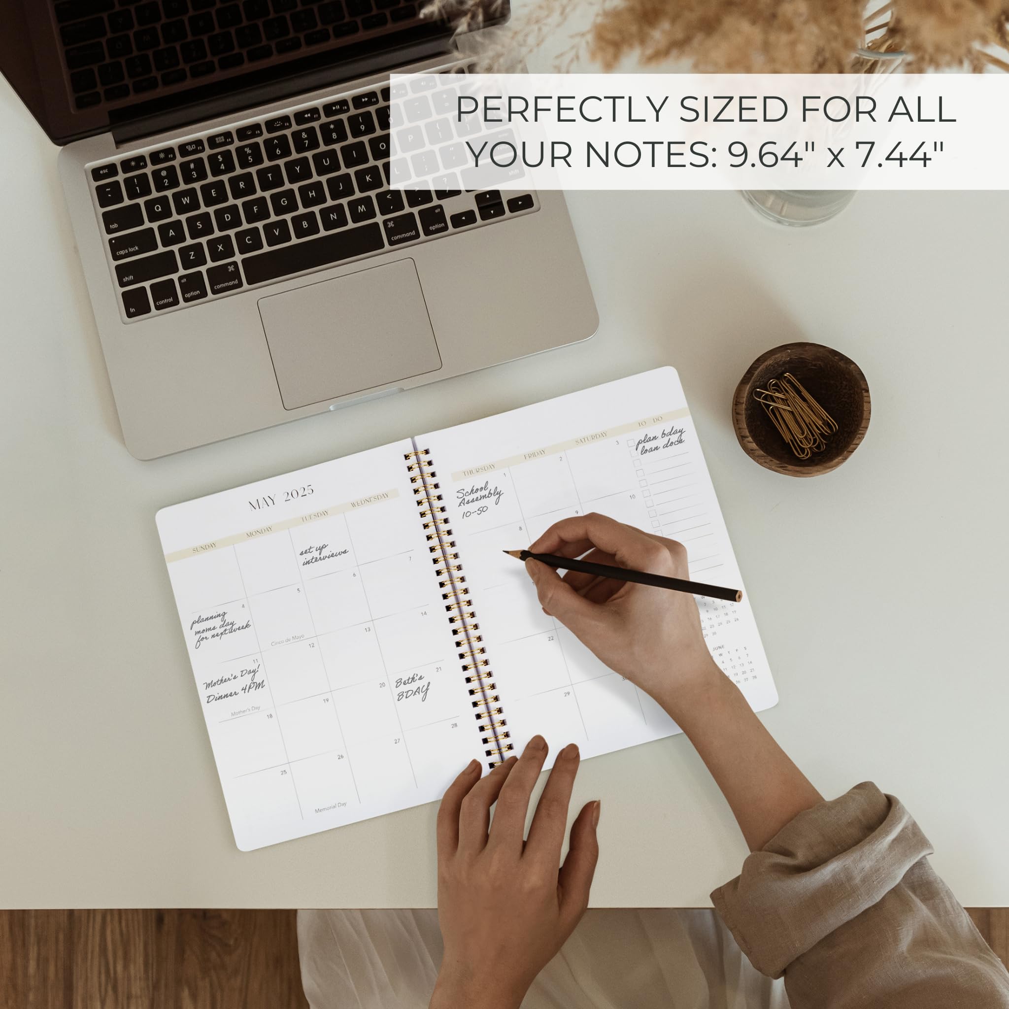 2025 Monthly Planner & Calendar Book - Productivity Organizer with To-Do Lists for Effective Task Management - Perfect for Work, School & Personal Goals (Dec 2025)