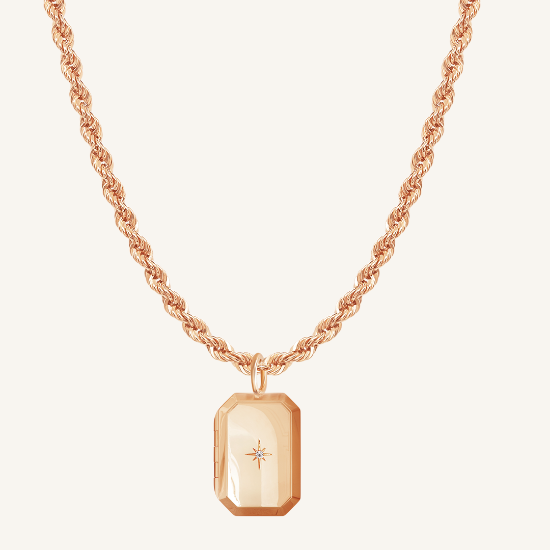 Bevel Photo Locket Necklace - Personalized Engraved Heart Pendant for Women - Perfect for Anniversaries, Valentine's Day & Memorial Gifts