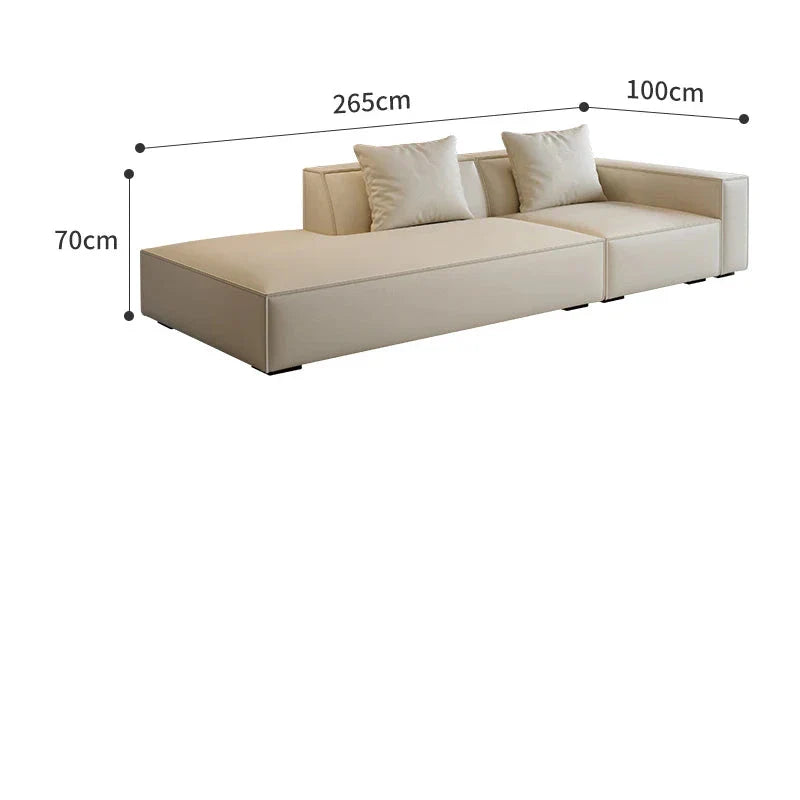 Modern Tofu Minimalist Lounge Sofa Set - 3-Piece Contemporary Fabric Sectional Couch for Small Spaces, Living Room, Apartment & Studio - Perfect for Relaxing, Entertaining & Compact Urban Living
