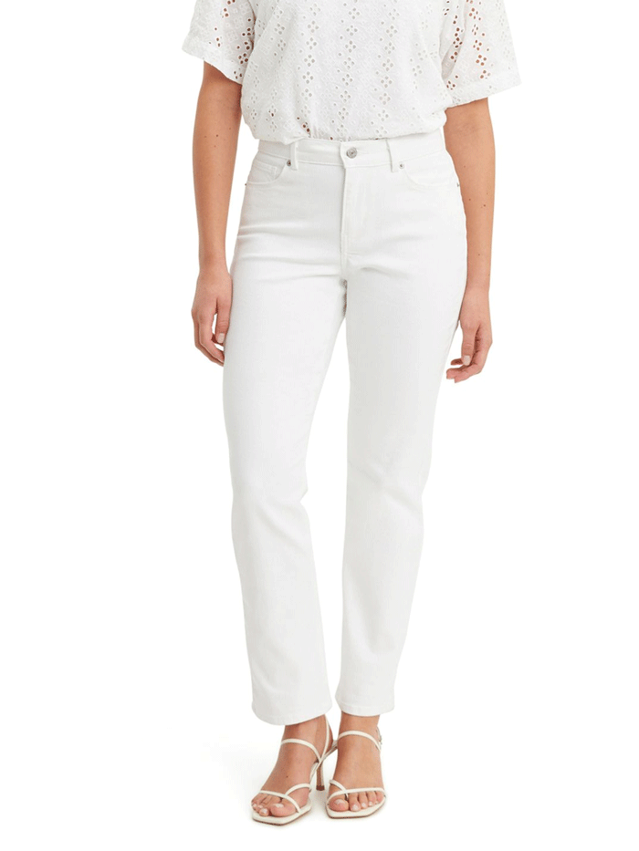 Levi's Women's Classic Straight Jeans in Simply White - Perfect for Casual Wear, Work & Everyday Outfits
